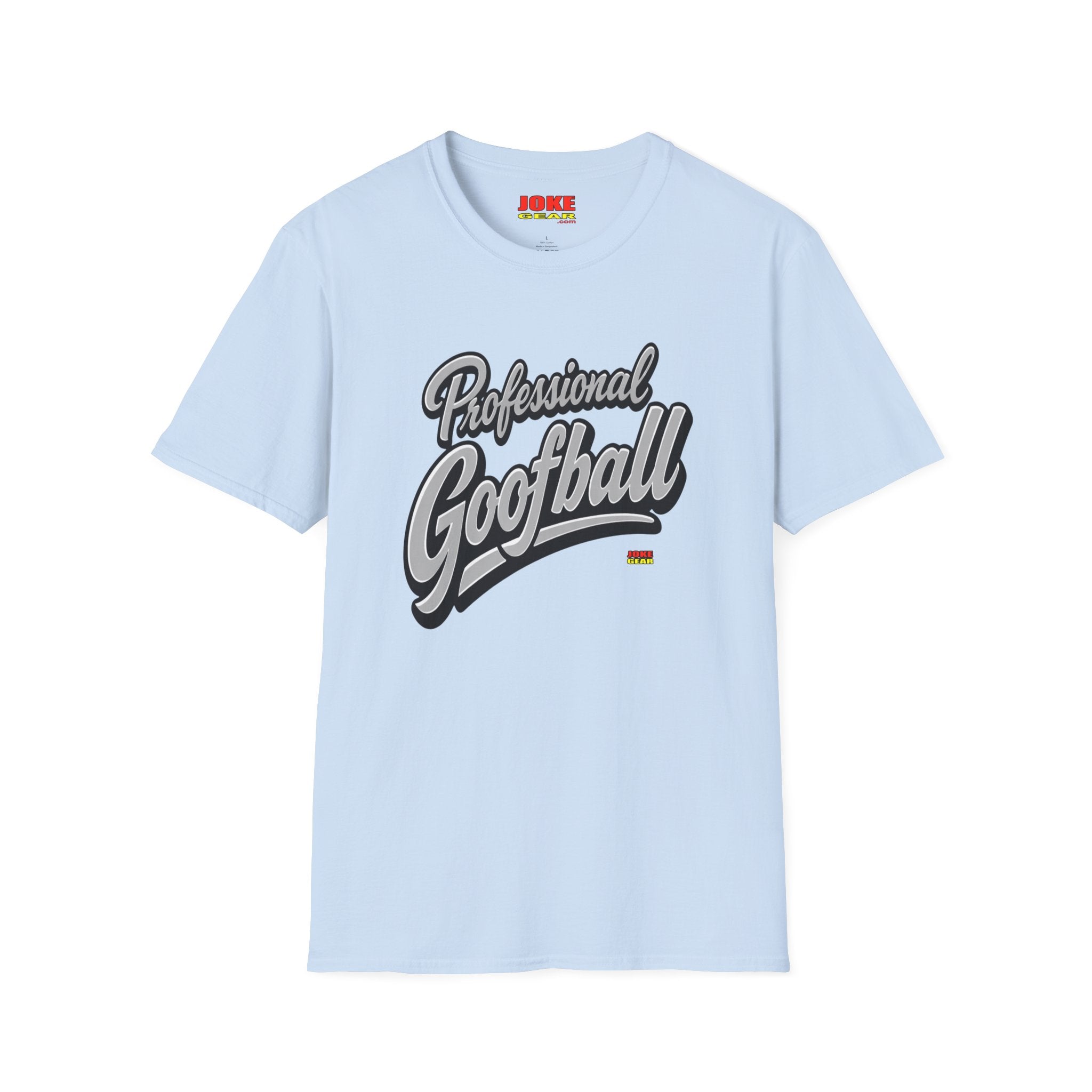 Professional Goofball T-Shirt — Funny Retro Script Tee for Casual Wear