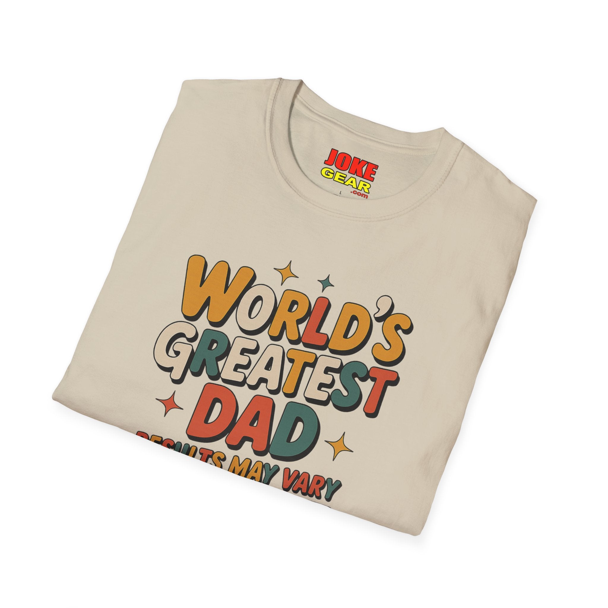 World’s Greatest Dad (Results May Vary) Retro Graphic Tee
