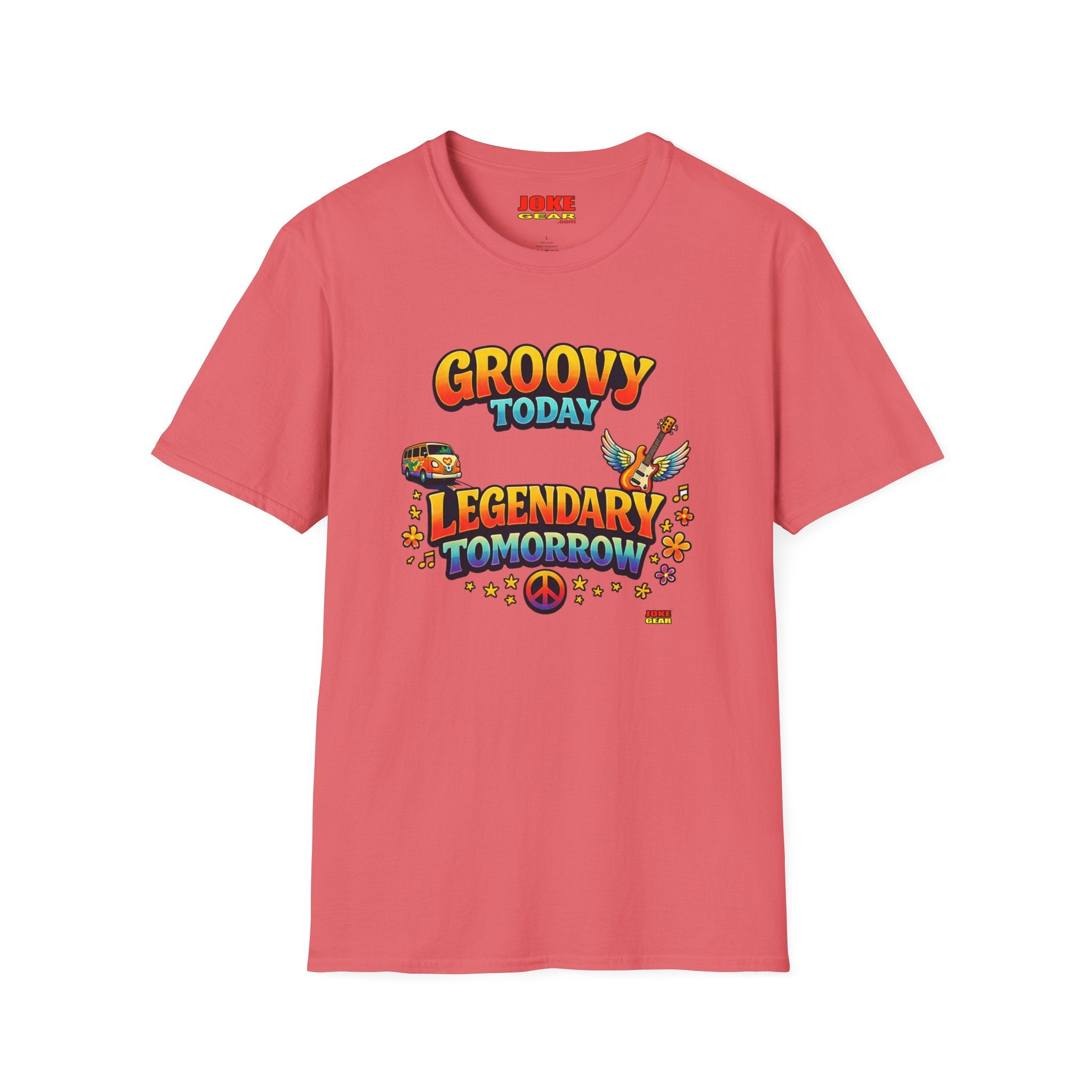 Groovy Today Legendary Tomorrow T-Shirt — Retro 60s Hippie Graphic Tee