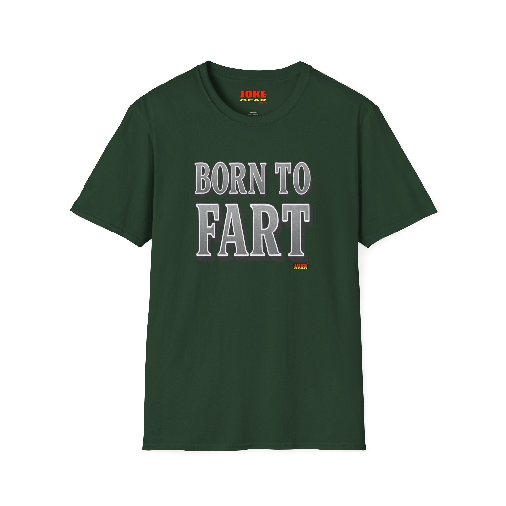 BORN TO FART T-Shirt — Funny Novelty Graphic Tee for Gag Gifts & Parties
