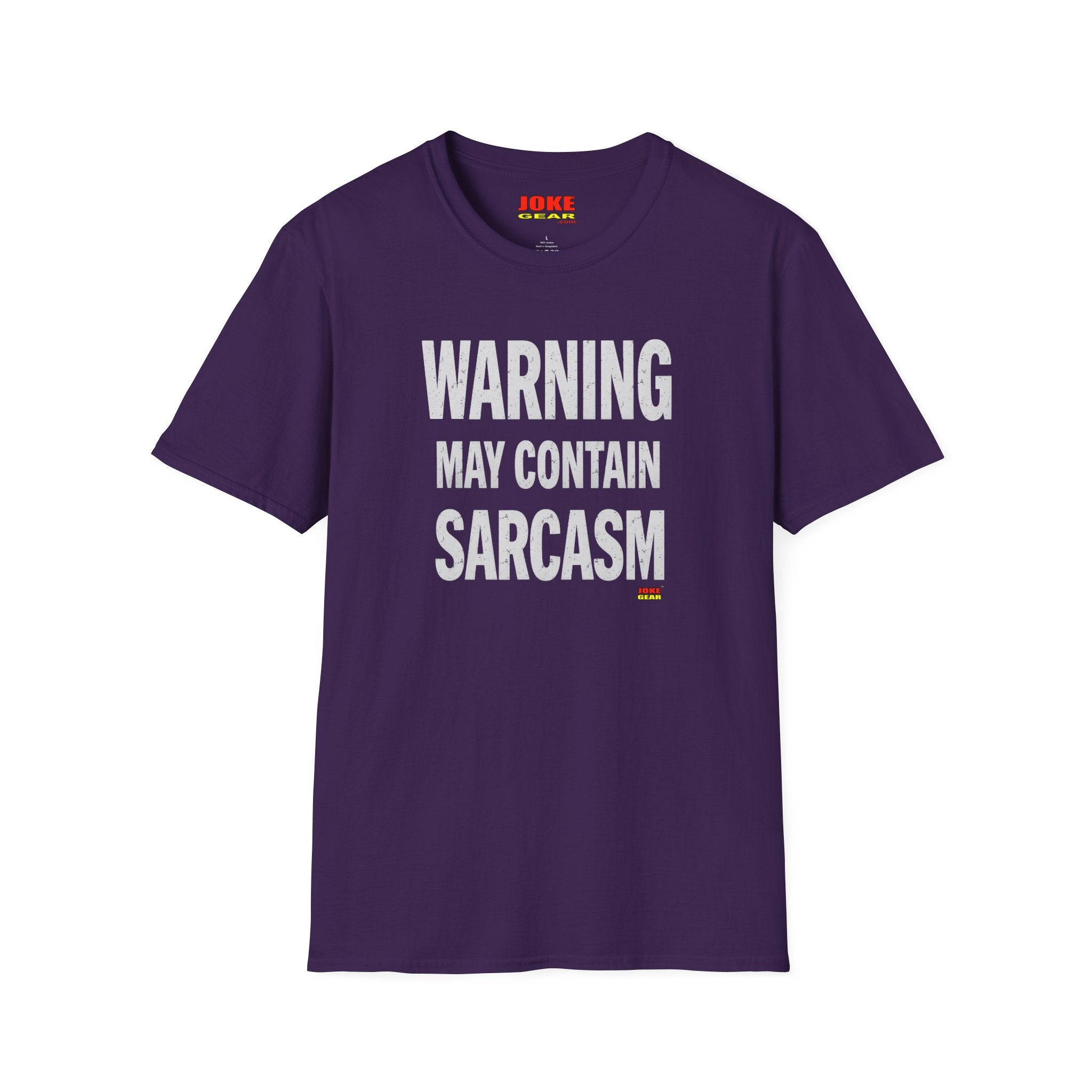 Sarcasm Warning T-Shirt — "WARNING: May Contain SARCASM" Graphic Tee