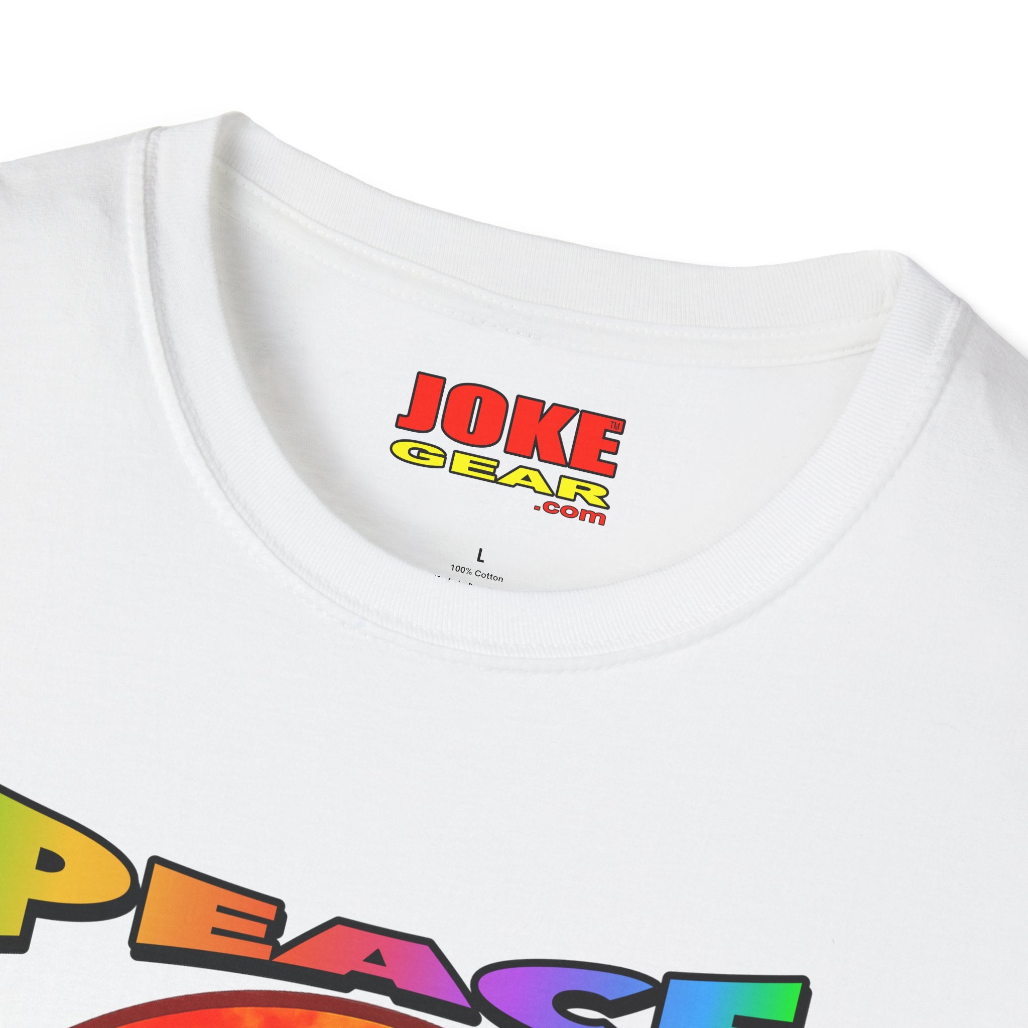 Peace NOT War T-Shirt — Tie-Dye Peace Symbol Retro Graphic Tee