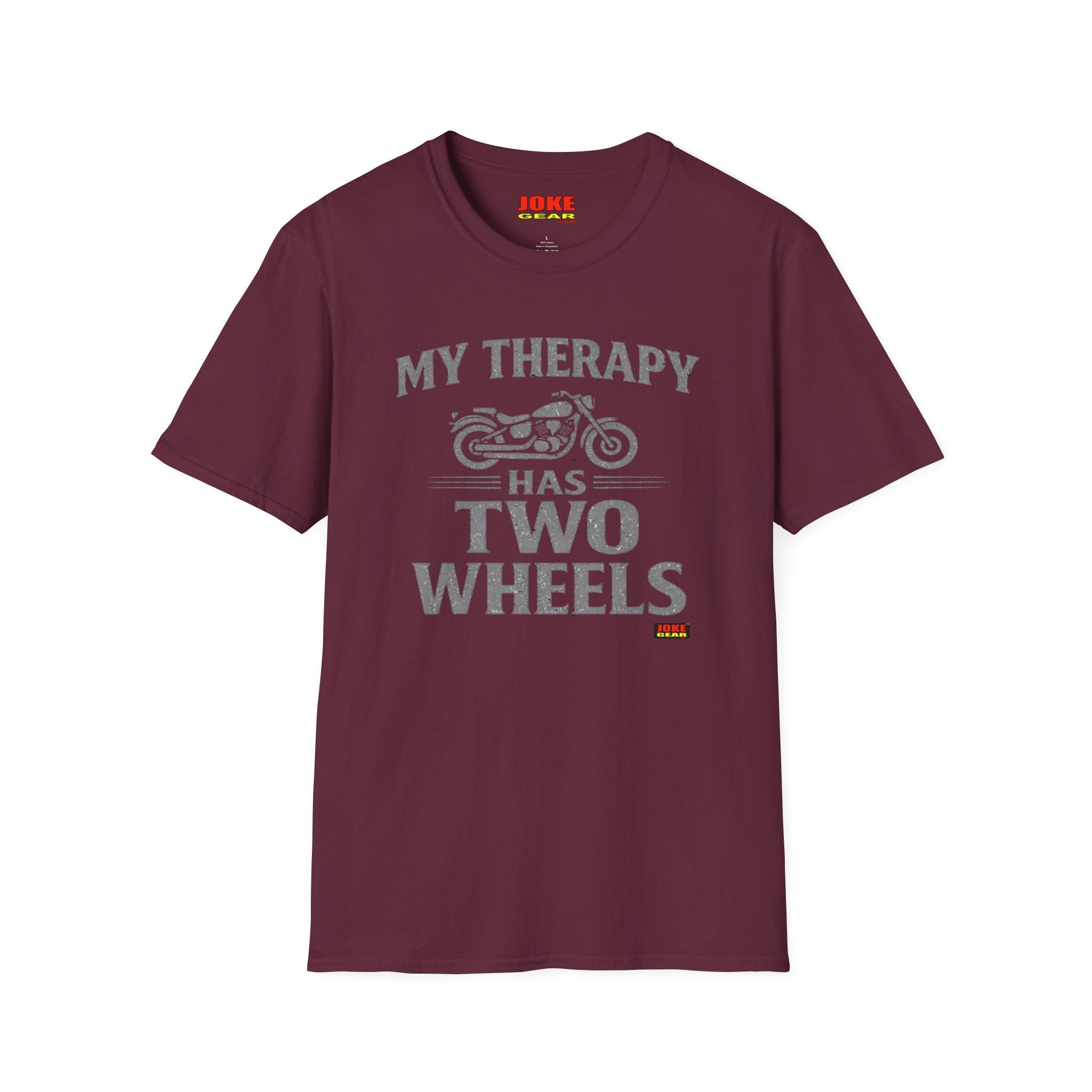My Therapy Has Two Wheels Motorcycle T-Shirt – Biker Vintage Ride Tee