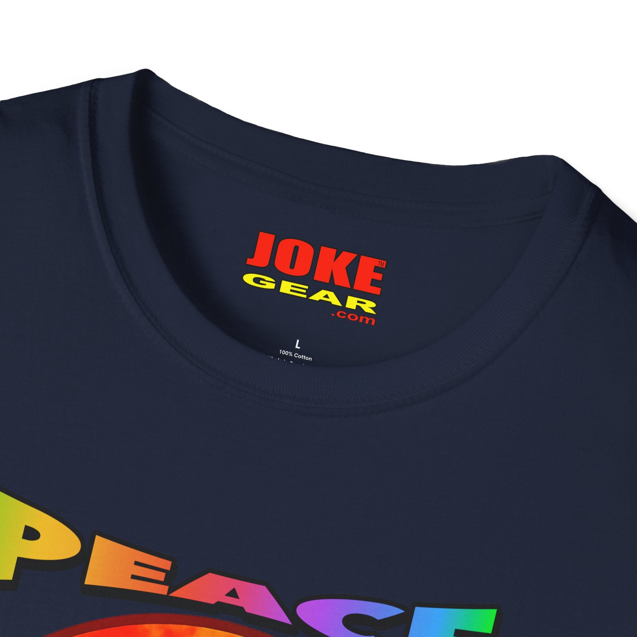 Peace NOT War T-Shirt — Tie-Dye Peace Symbol Retro Graphic Tee