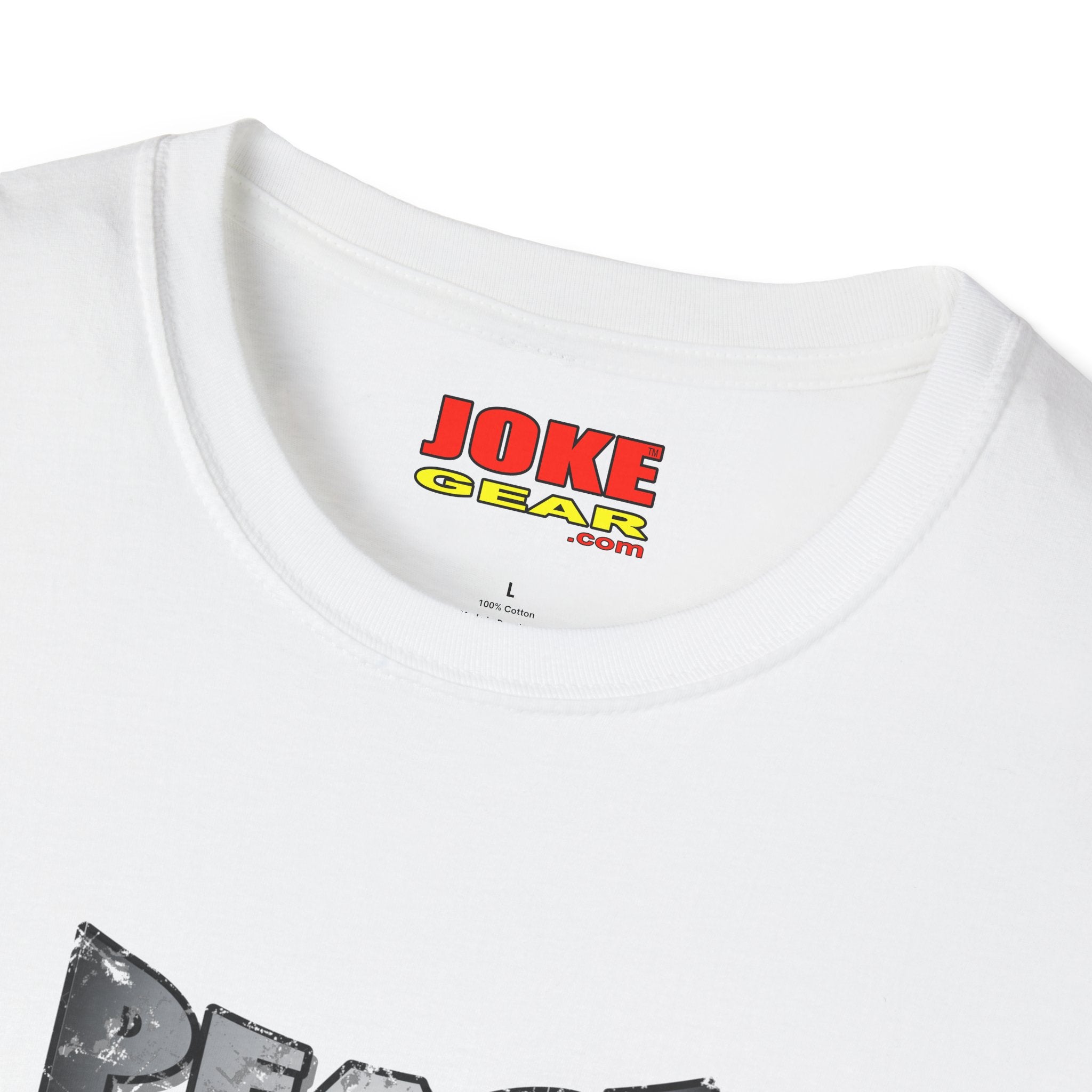 Peace NOT War T-Shirt — Distressed Camo Peace Sign Graphic Tee