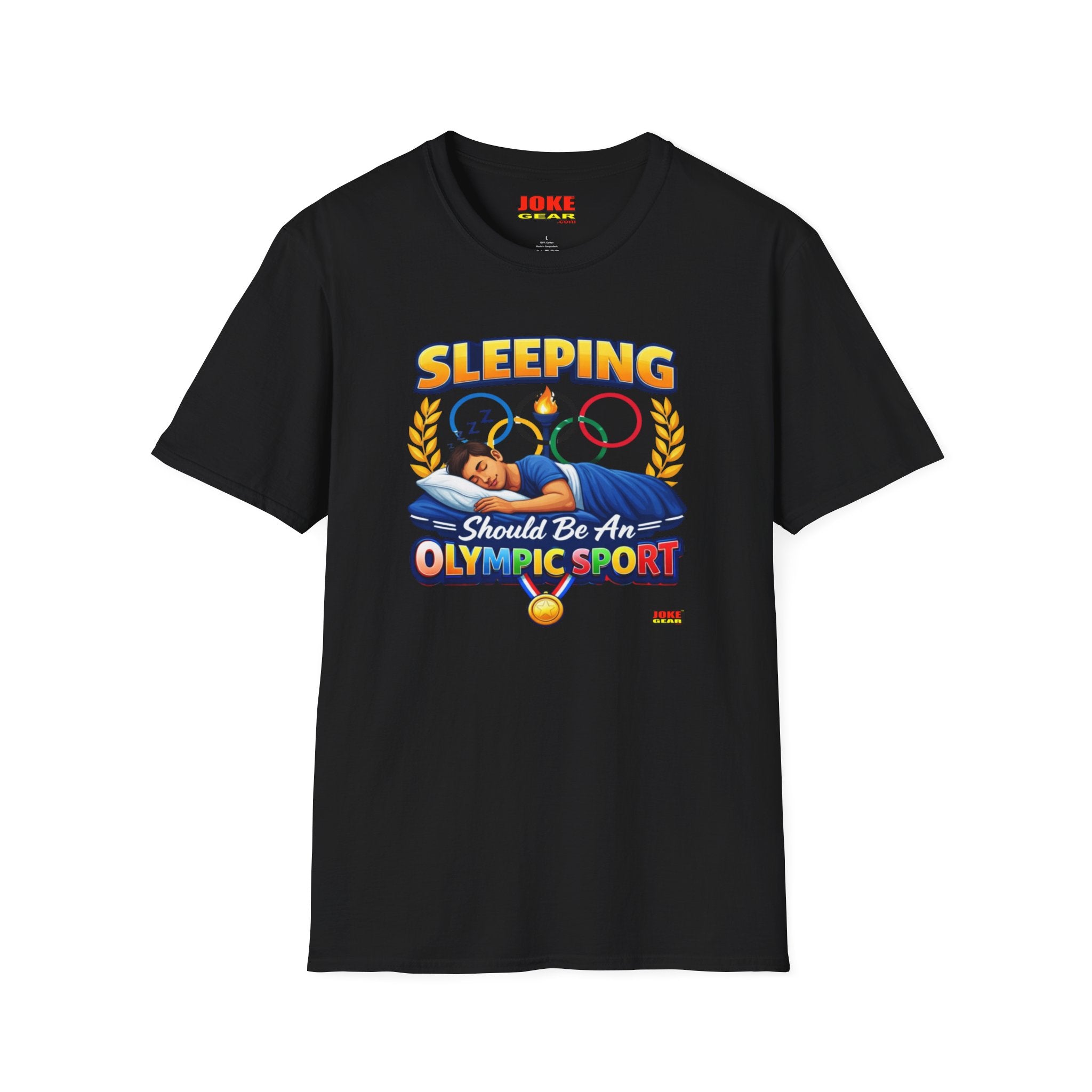 T-Shirt — "Sleeping Should Be An Olympic Sport" Funny Sleep Lover Tee