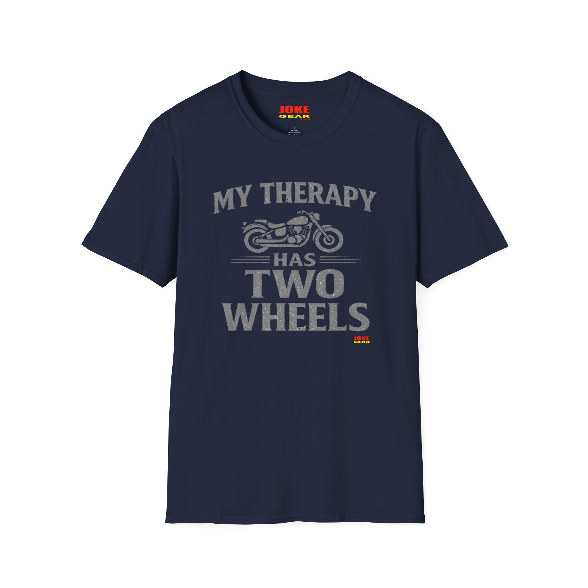My Therapy Has Two Wheels Motorcycle T-Shirt – Biker Vintage Ride Tee