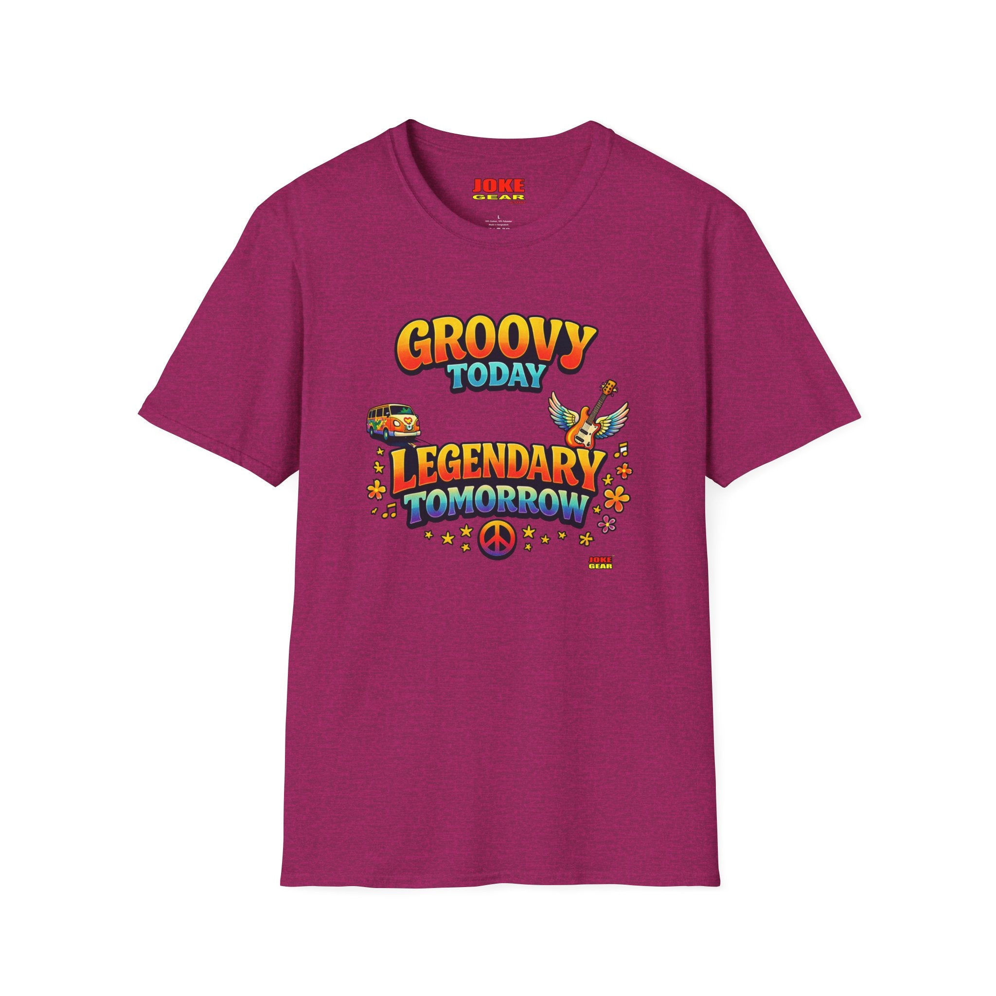 Groovy Today Legendary Tomorrow T-Shirt — Retro 60s Hippie Graphic Tee