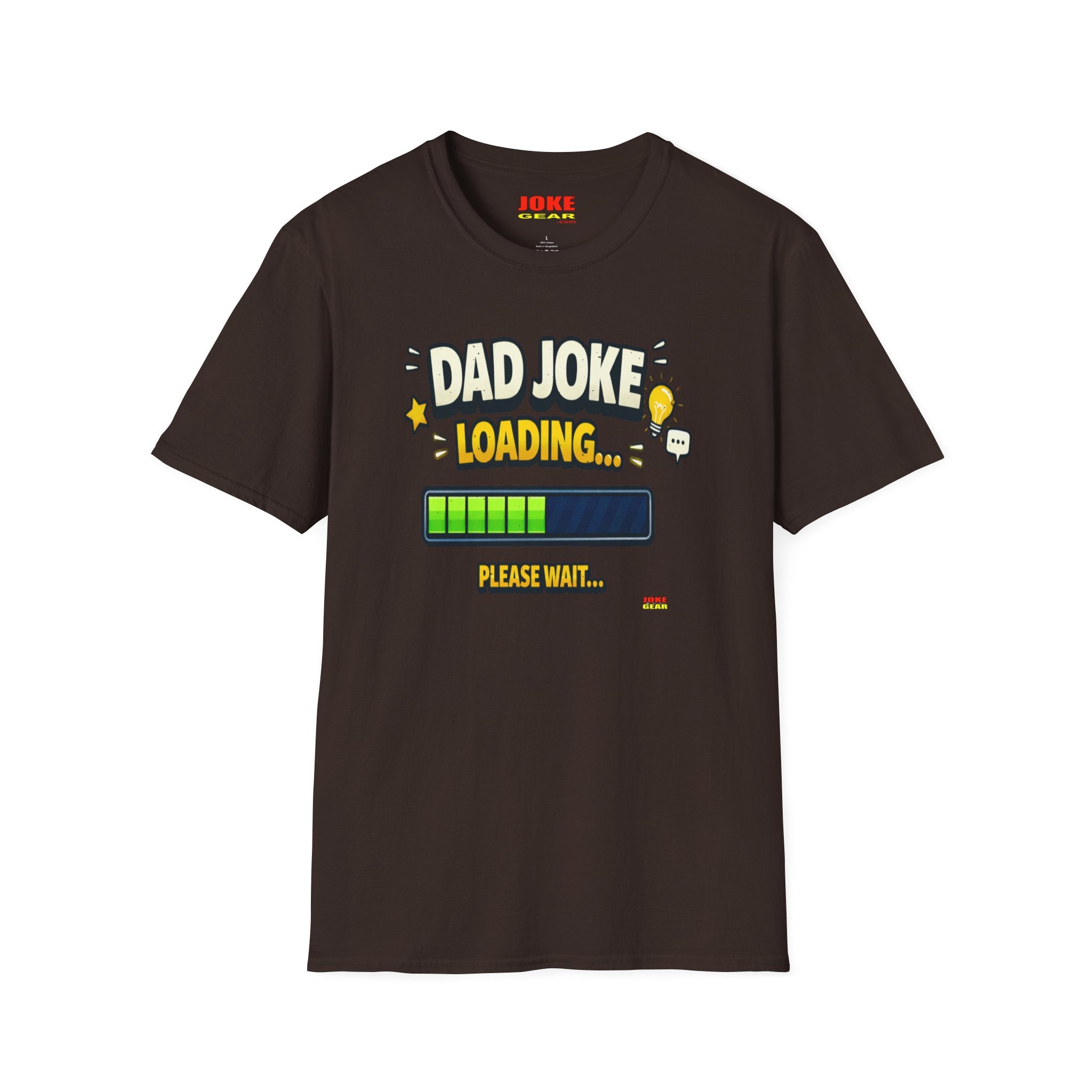 Dad Joke Loading T-Shirt — Funny Father’s Day Gift, "Please Wait" Progress Bar Tee
