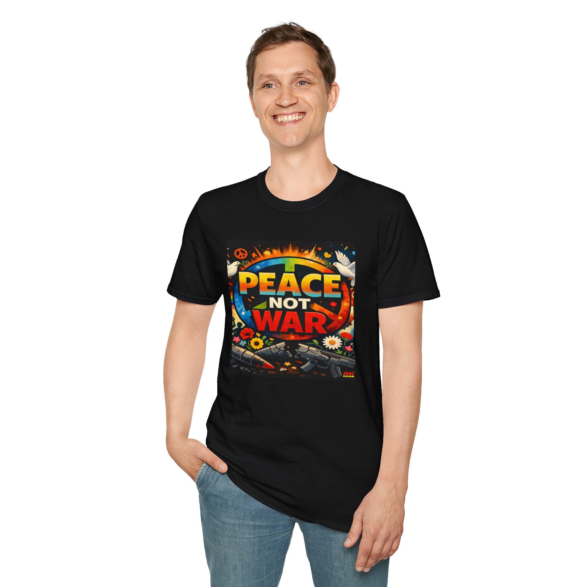 Peace NOT War T-Shirt — Retro Hippie Peace Sign Tee