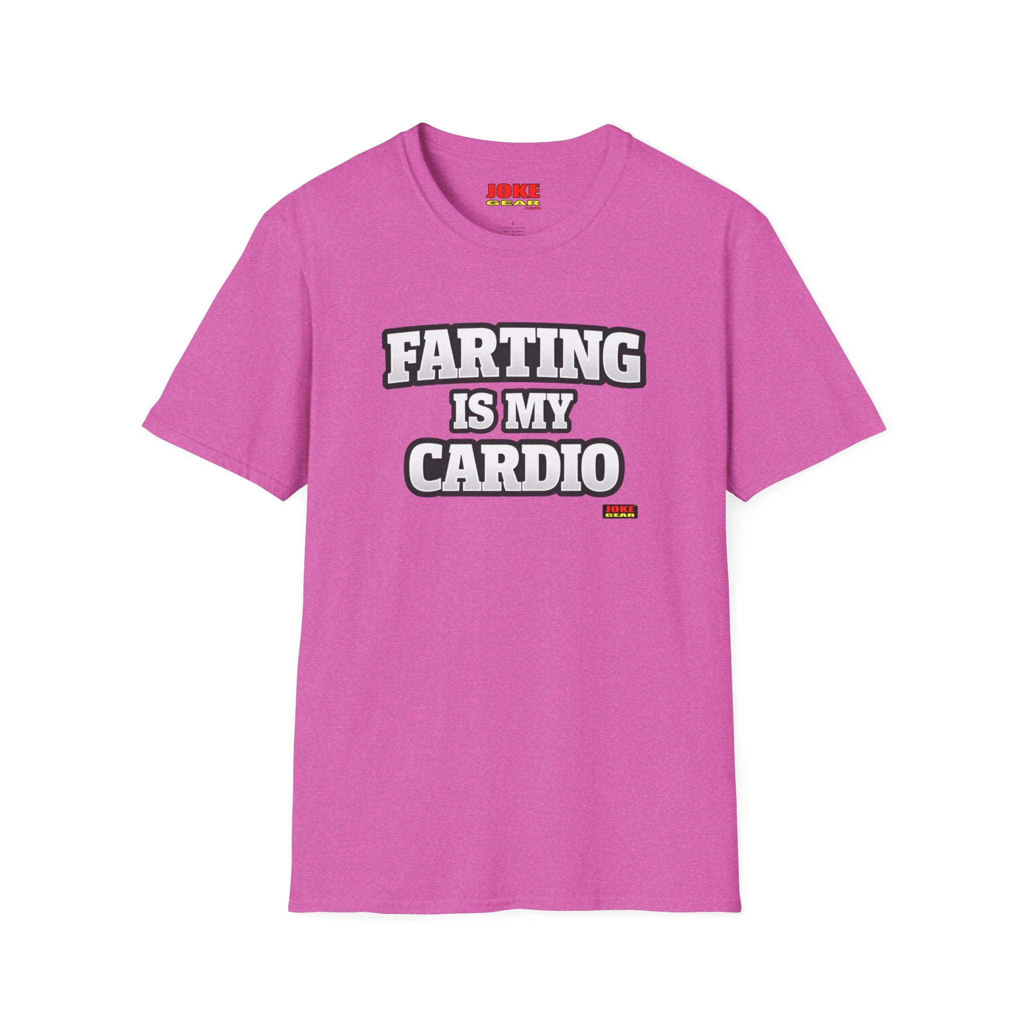 Funny Graphic T-Shirt — “FARTING IS MY CARDIO” Retro Bold Text Tee