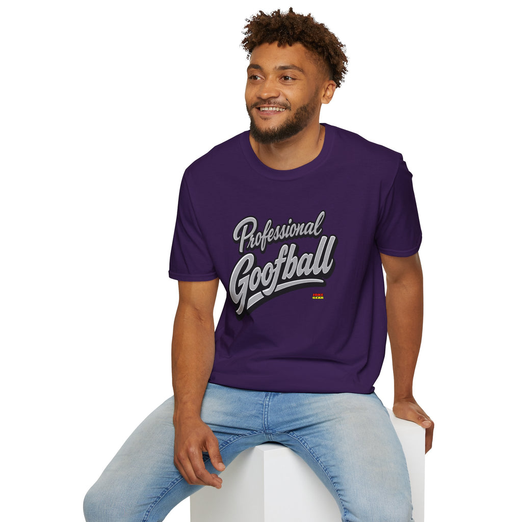 Professional Goofball T-Shirt — Funny Retro Script Tee for Casual Wear