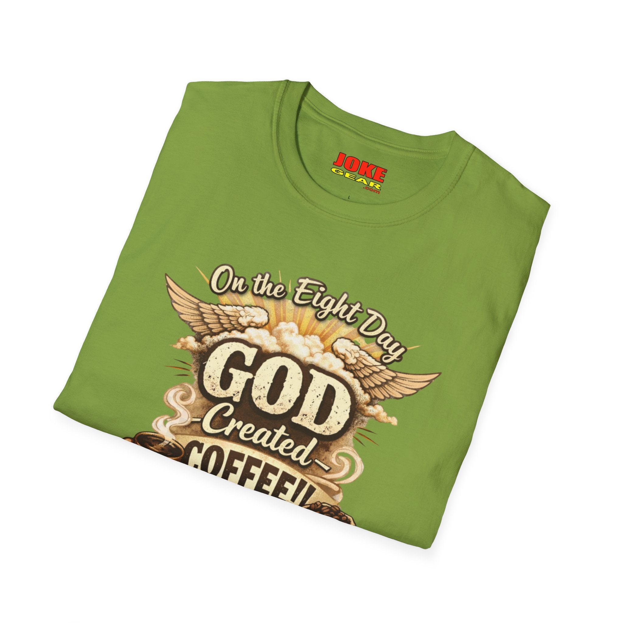 God Created Coffee T-Shirt — Vintage Coffee Lover Tee