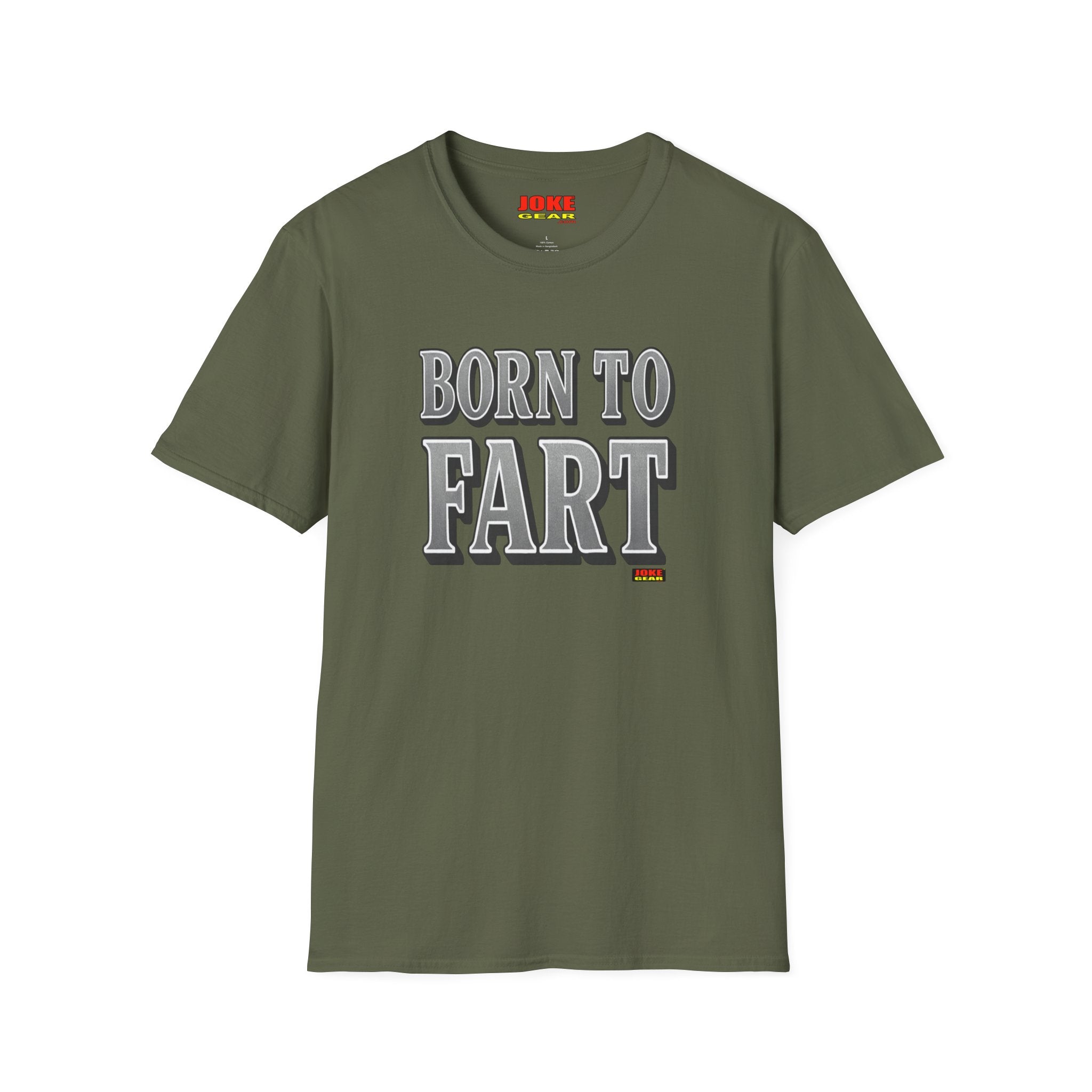BORN TO FART T-Shirt — Funny Novelty Graphic Tee for Gag Gifts & Parties