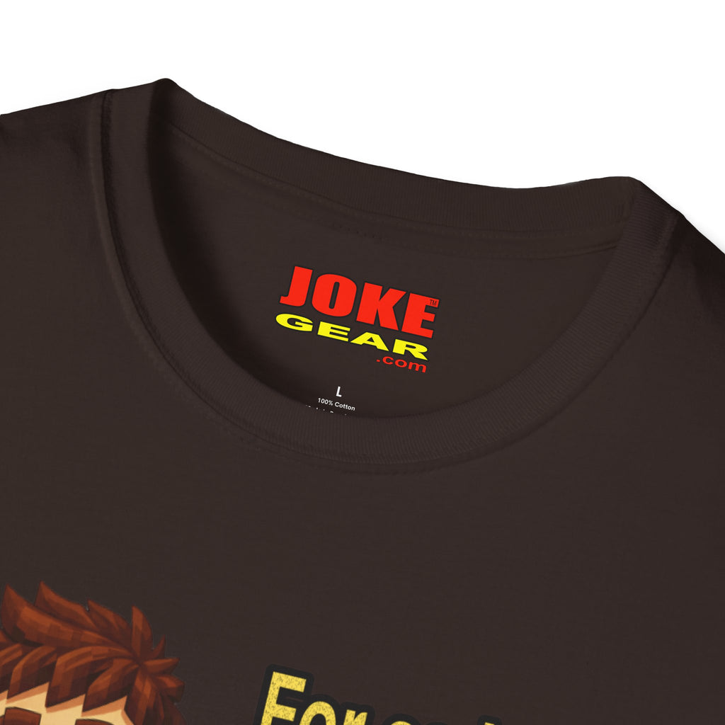 Funny Amnesia Joke T-Shirt — Cartoon Guy "For as long as I can remember, I've had Amnesia!"
