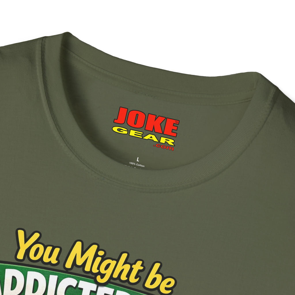 Caffeine Addict T-Shirt — "You Might Be Addicted to Caffeine... If You Chew on Other People’s Fingernails" Funny Coffee Tee