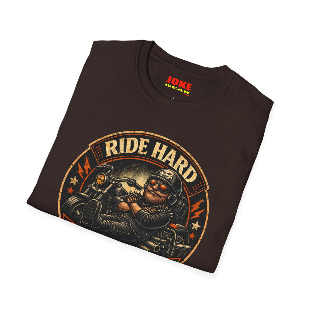Ride Hard Nap Harder T-Shirt — Vintage Motorcycle Biker Tee