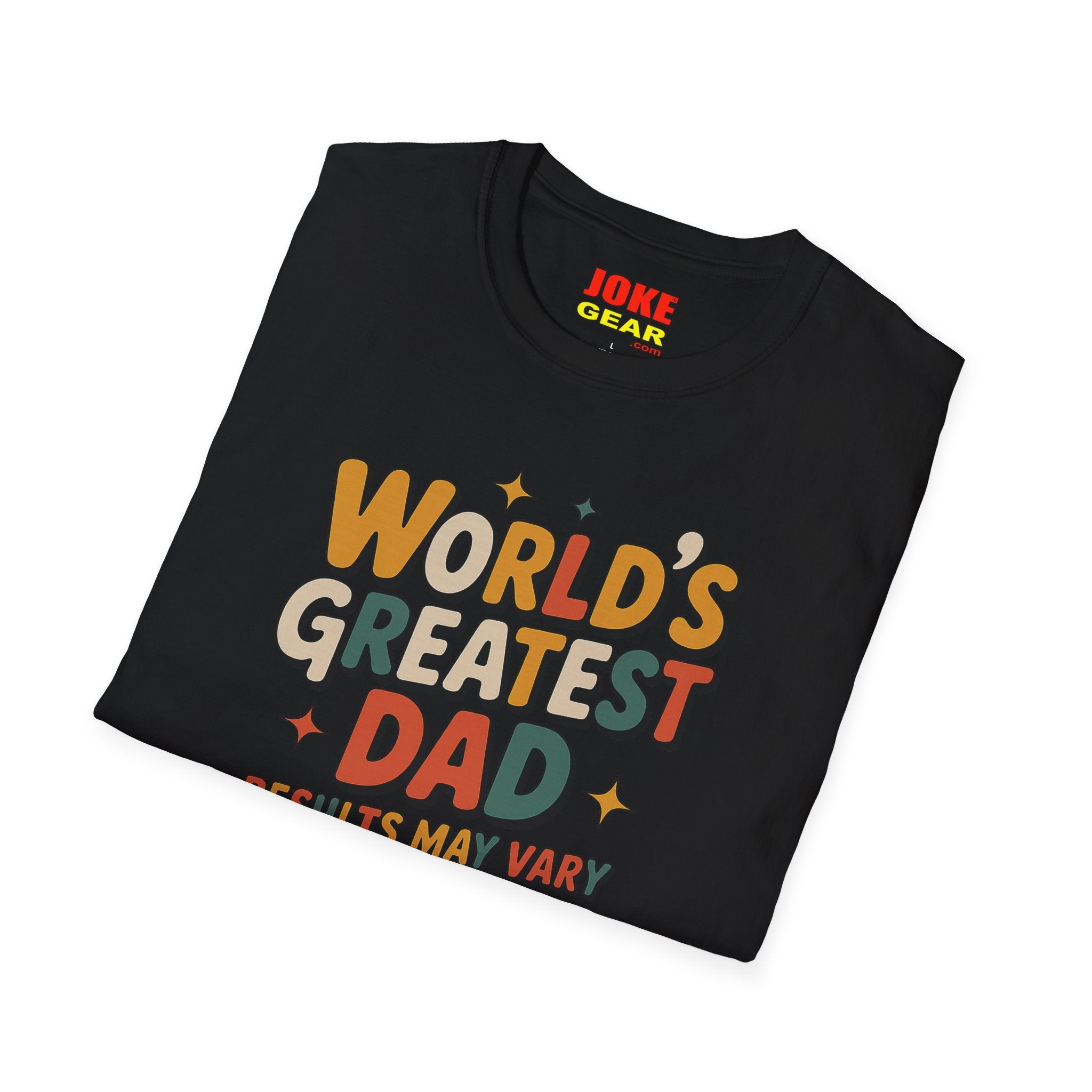 World’s Greatest Dad (Results May Vary) Retro Graphic Tee