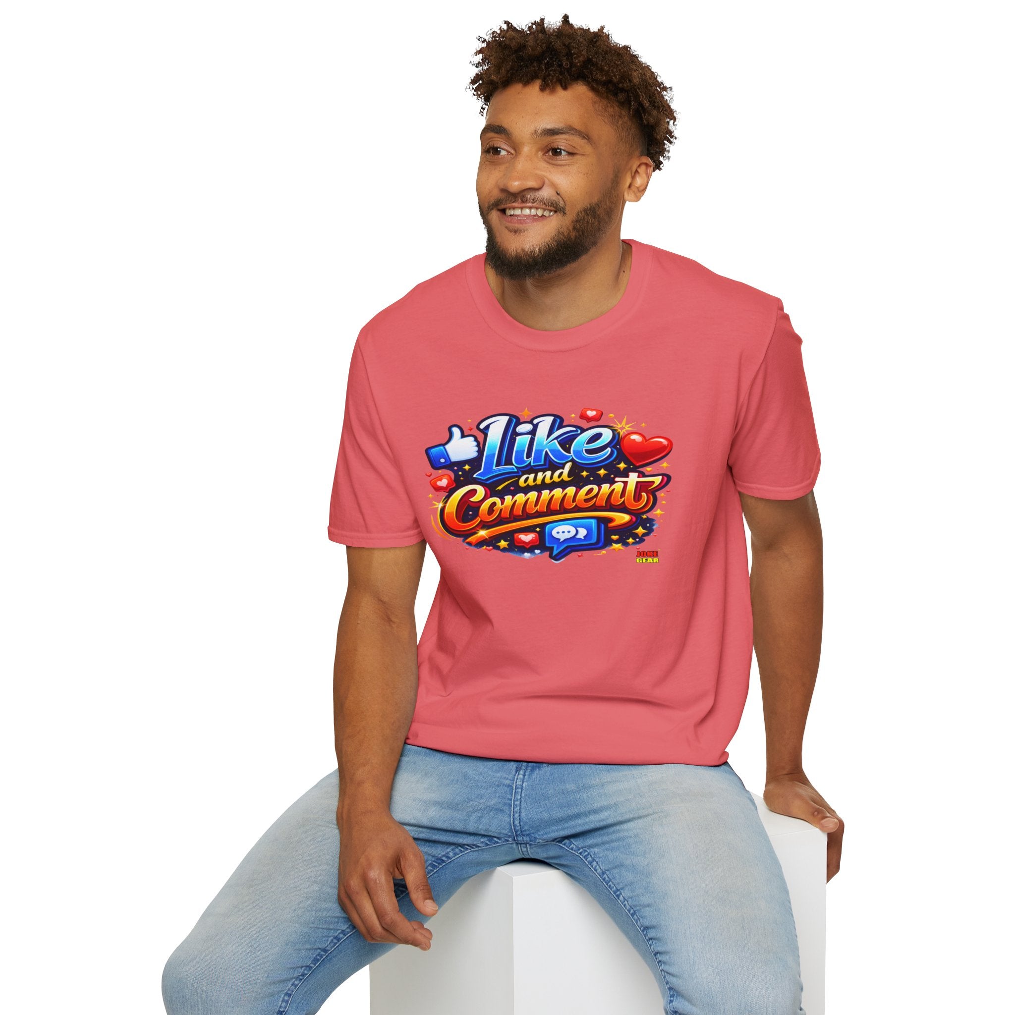 LIKE and COMMENT T-Shirt — Social Media Graphic Tee