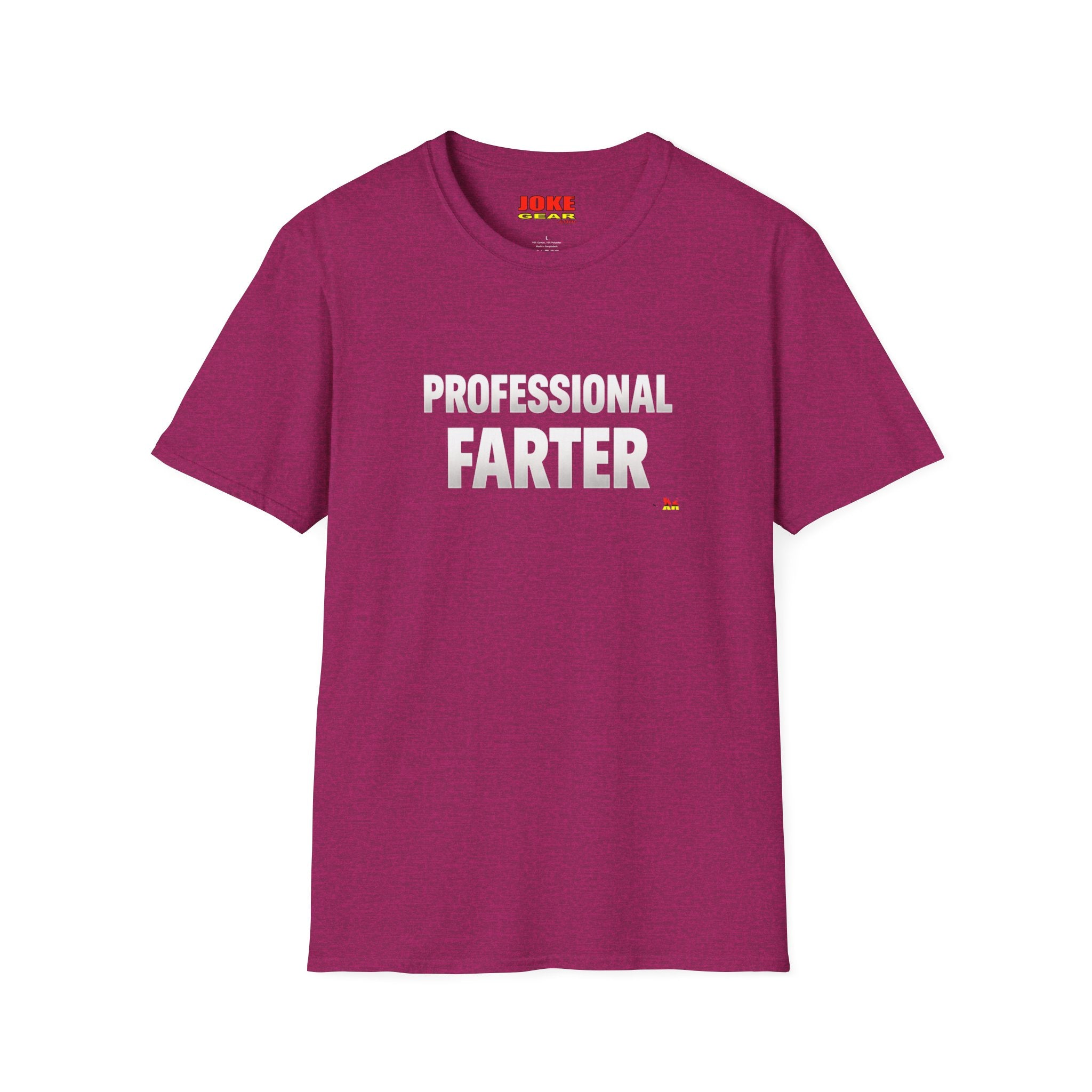 Professional Farter T-Shirt — Subtle White Text Tee for Fans & Gift