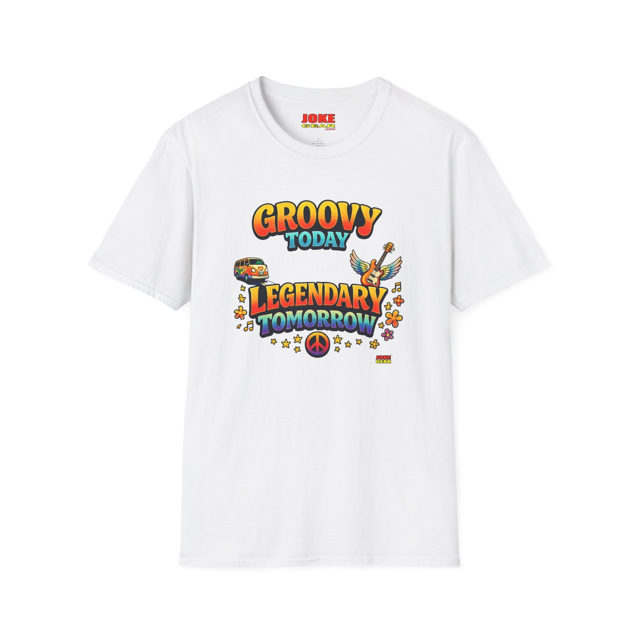 Groovy Today Legendary Tomorrow T-Shirt — Retro 60s Hippie Graphic Tee