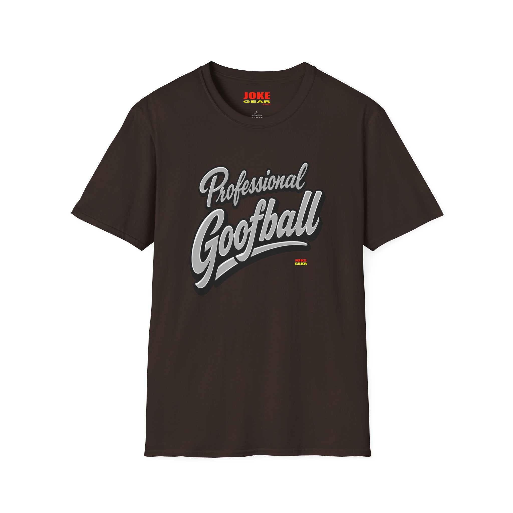 Professional Goofball T-Shirt — Funny Retro Script Tee for Casual Wear
