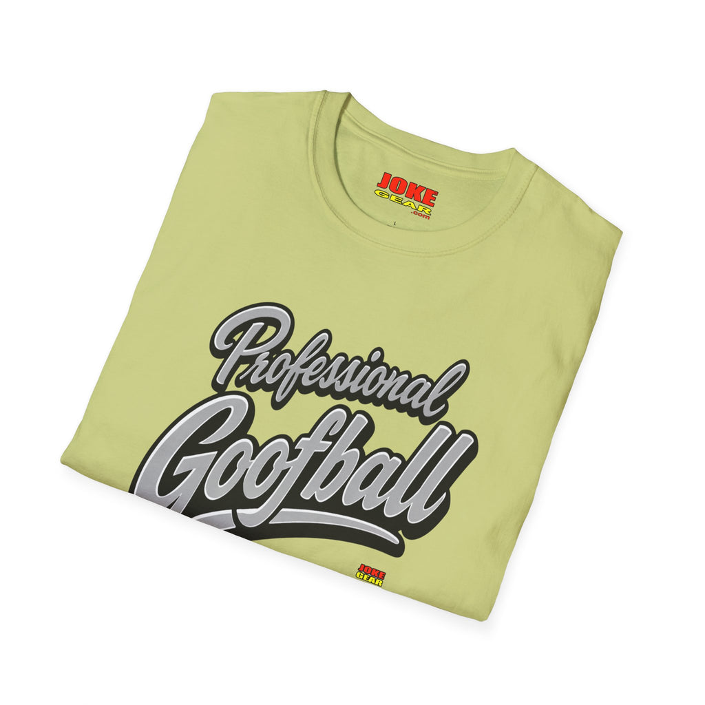 Professional Goofball T-Shirt — Funny Retro Script Tee for Casual Wear