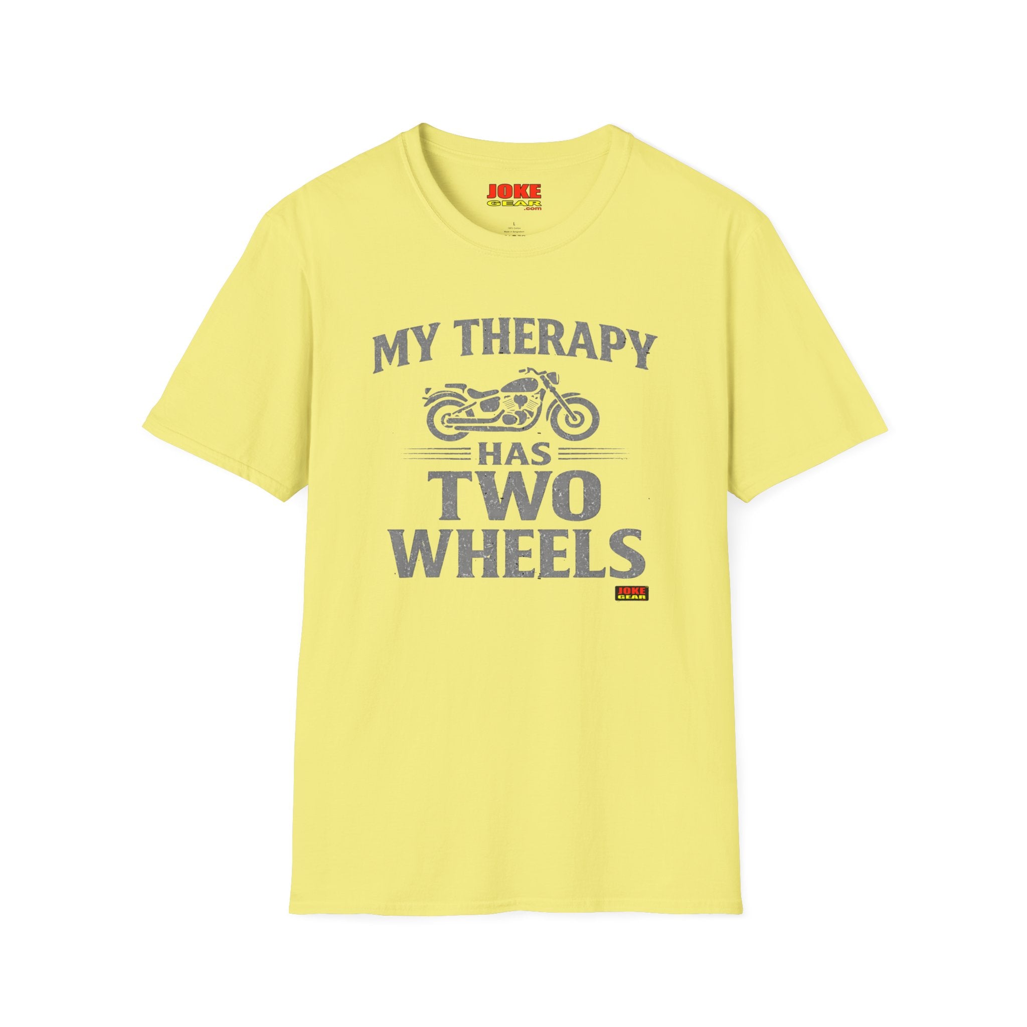My Therapy Has Two Wheels Motorcycle T-Shirt – Biker Vintage Ride Tee