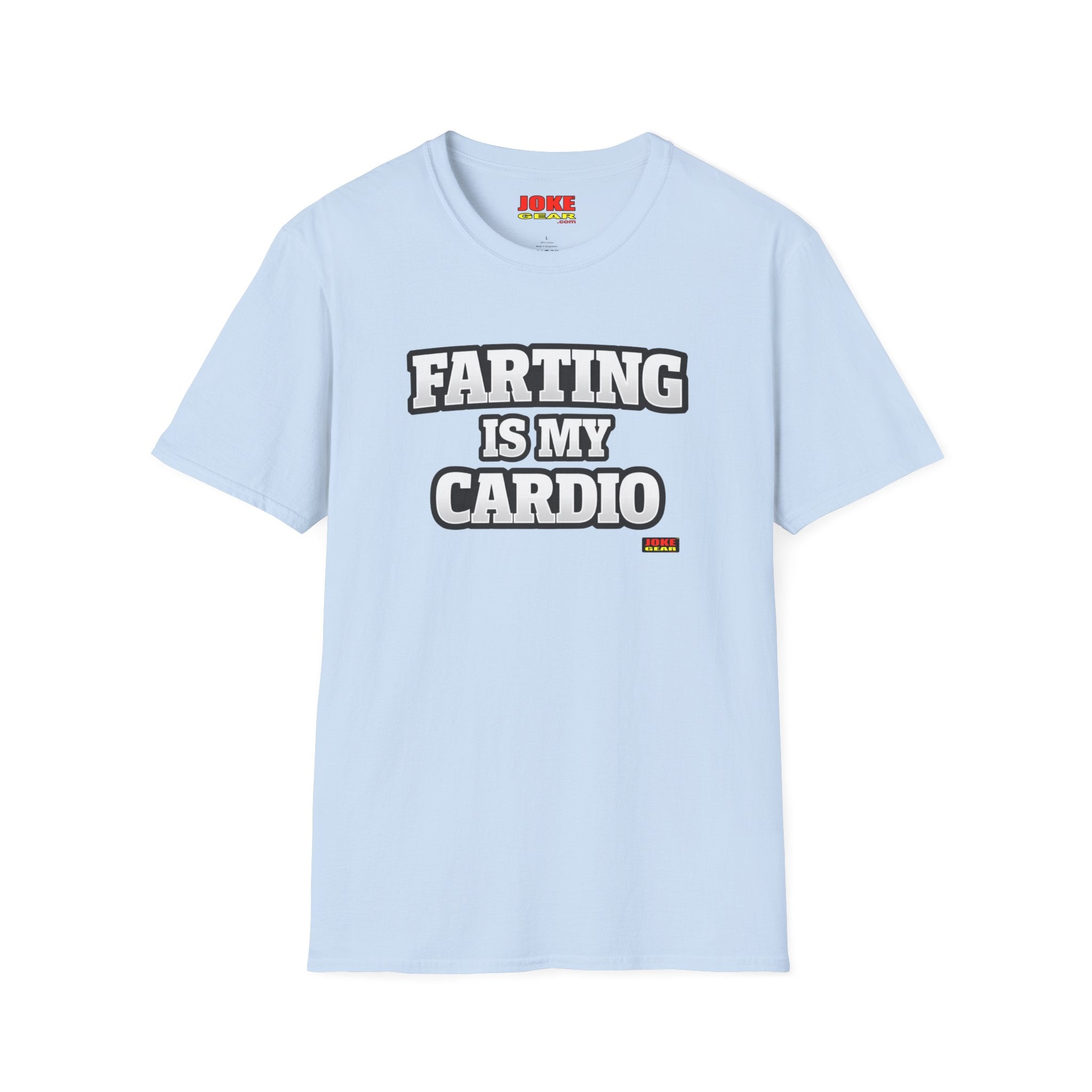Funny Graphic T-Shirt — “FARTING IS MY CARDIO” Retro Bold Text Tee
