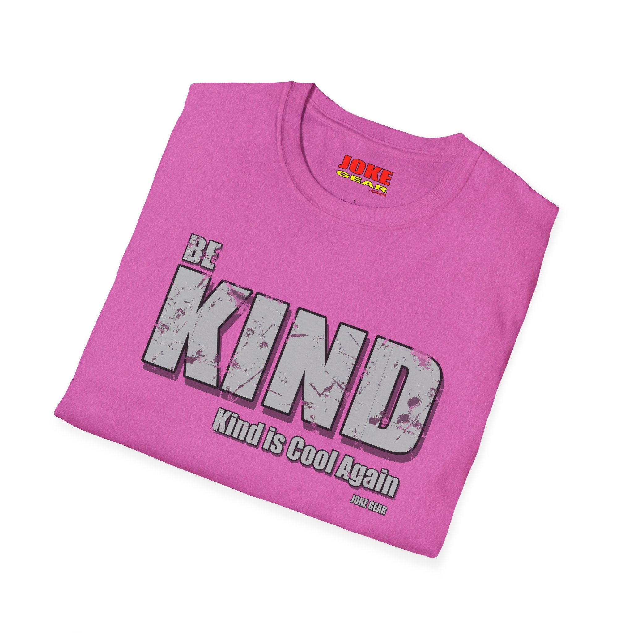BE KIND T-Shirt — (BE KIND: Kind is Cool Again) Vintage Block Letter Tee