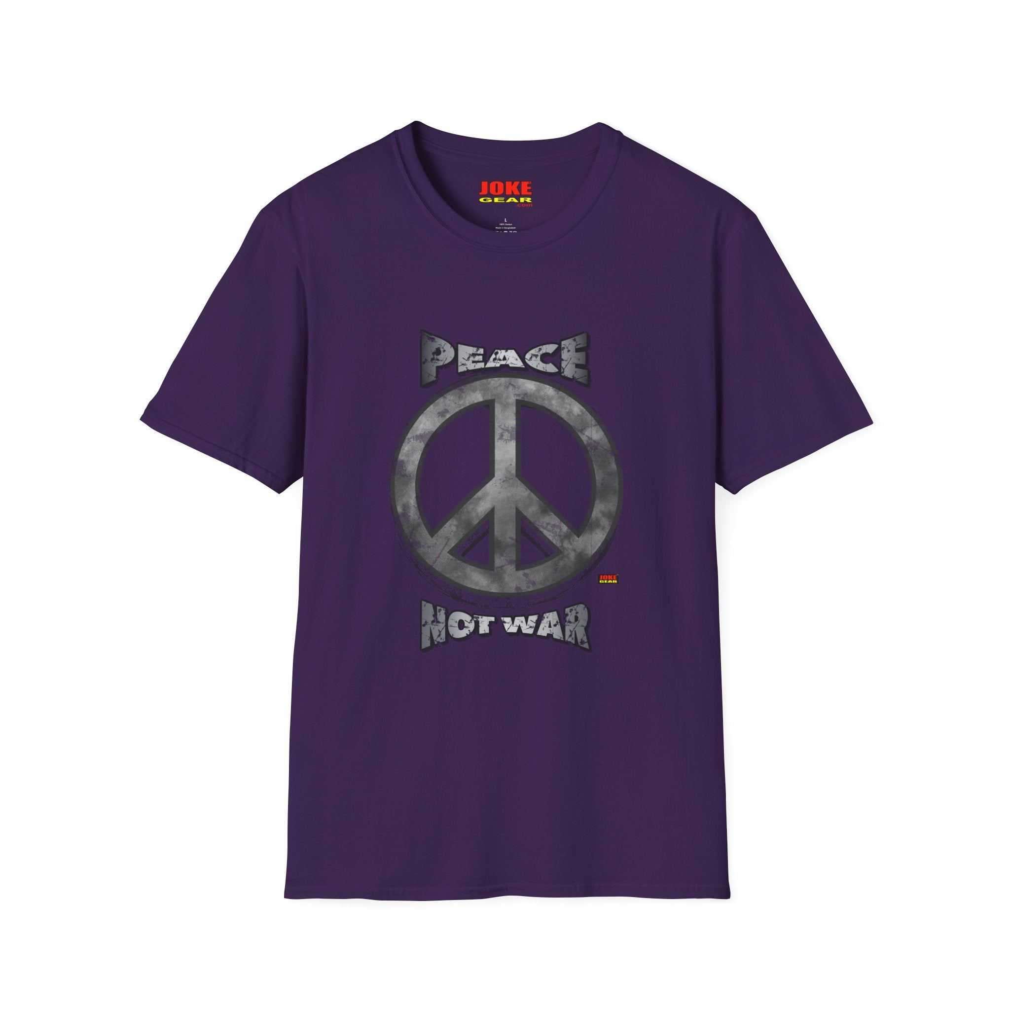 Peace NOT War T-Shirt — Distressed Camo Peace Sign Graphic Tee