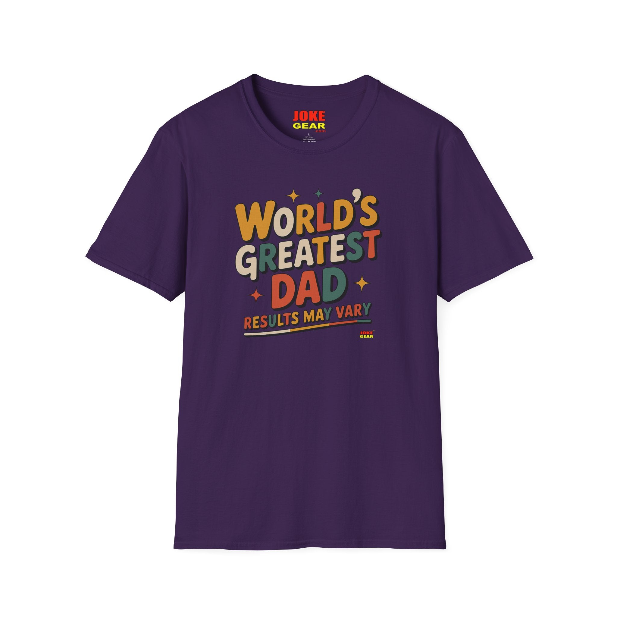 World’s Greatest Dad (Results May Vary) Retro Graphic Tee
