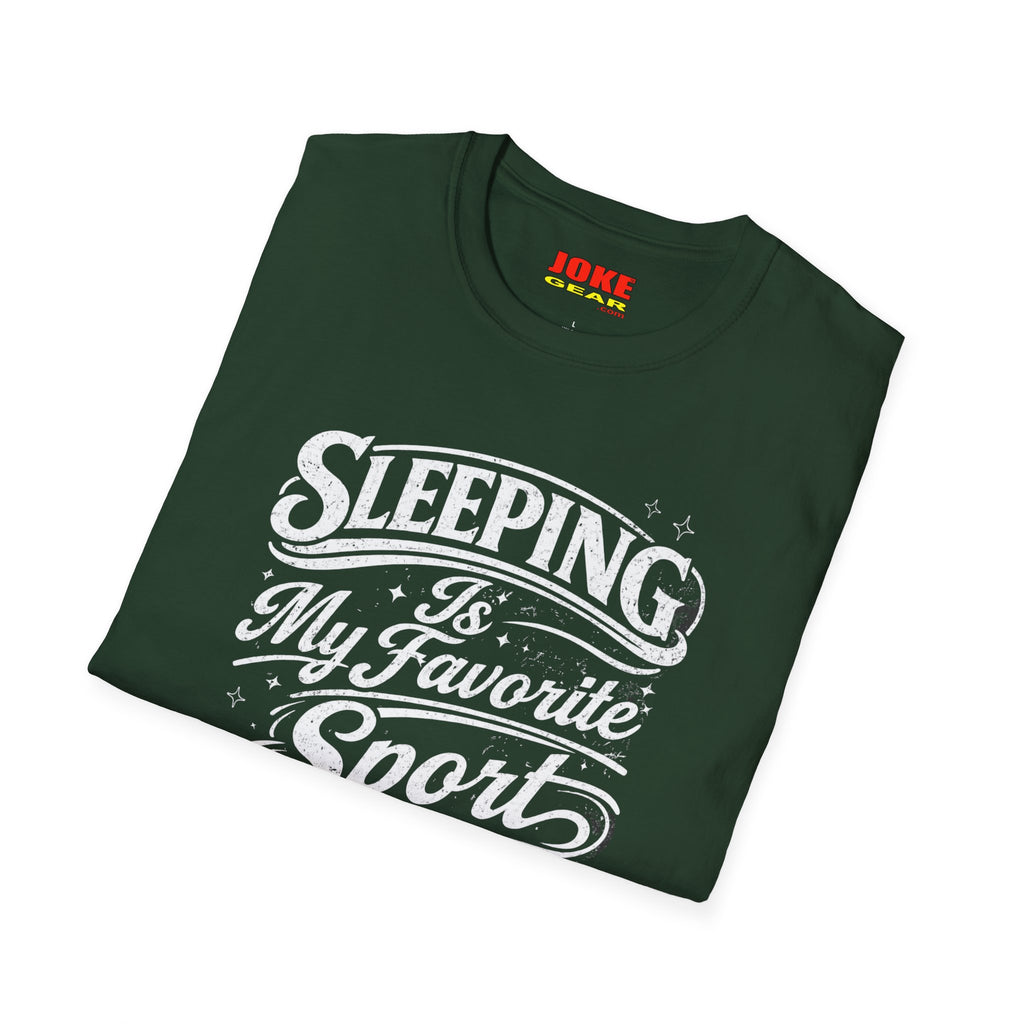 T-Shirt — Sleeping is My Favorite Sport | Retro Outdoors Casual Shirt
