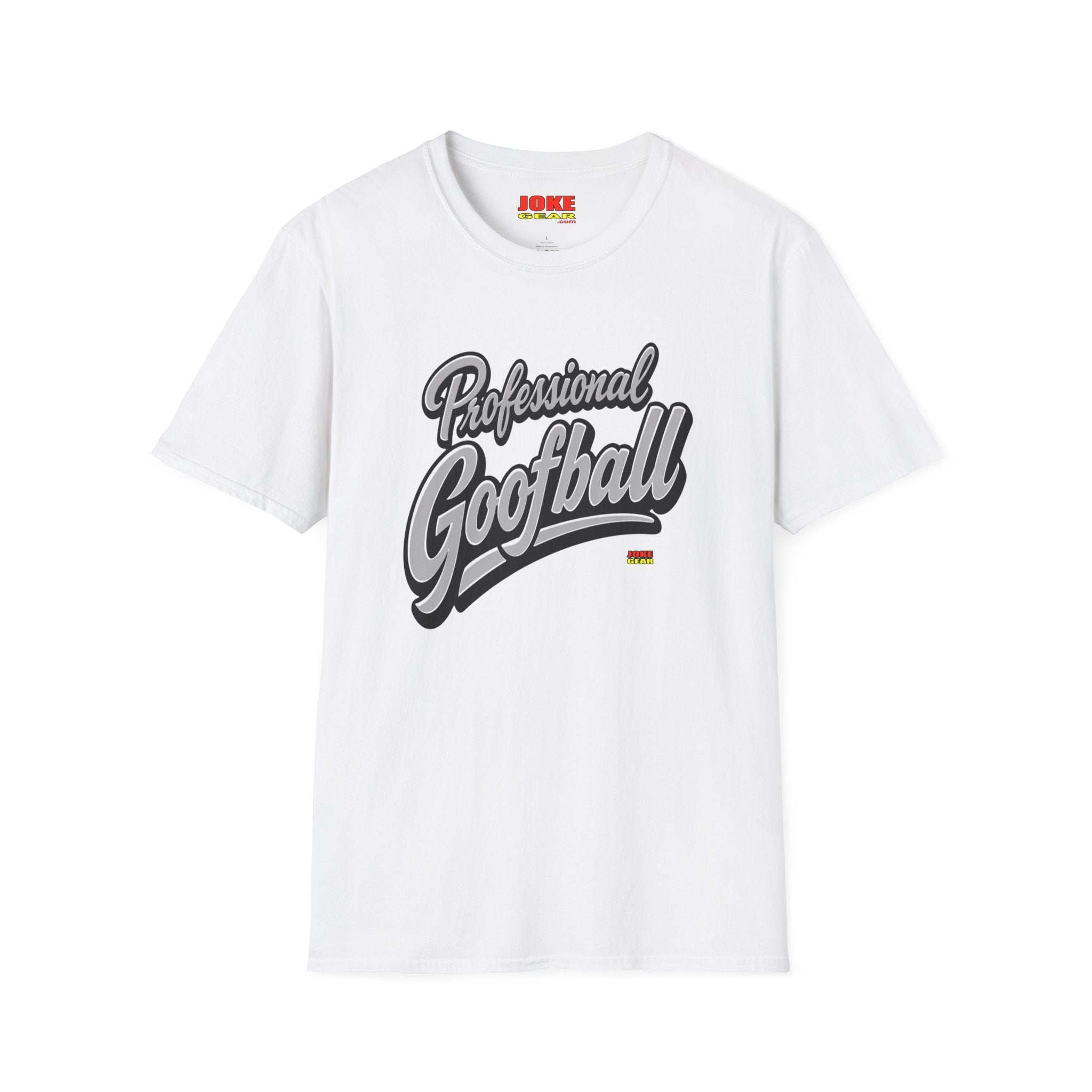 Professional Goofball T-Shirt — Funny Retro Script Tee for Casual Wear