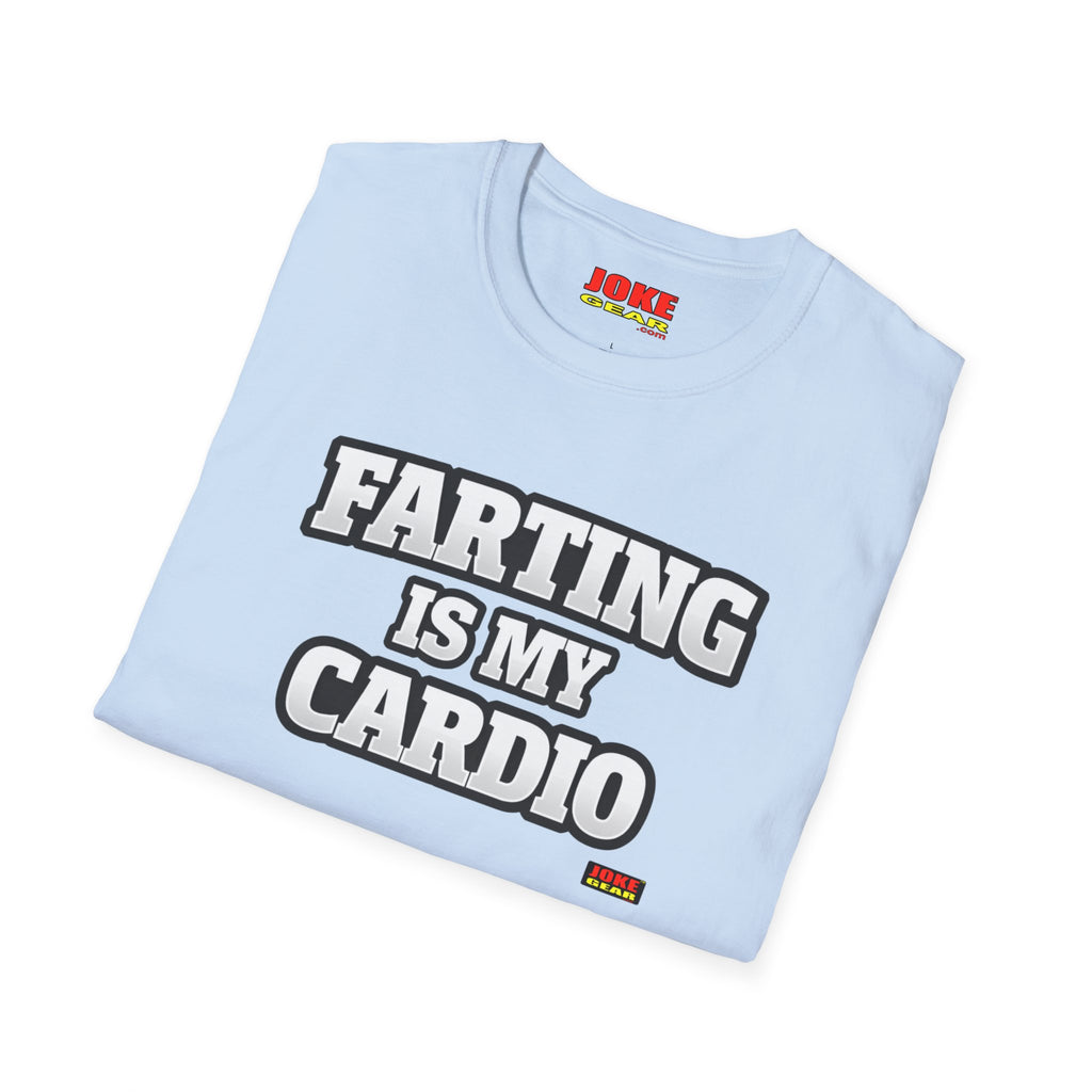 Funny Graphic T-Shirt — “FARTING IS MY CARDIO” Retro Bold Text Tee