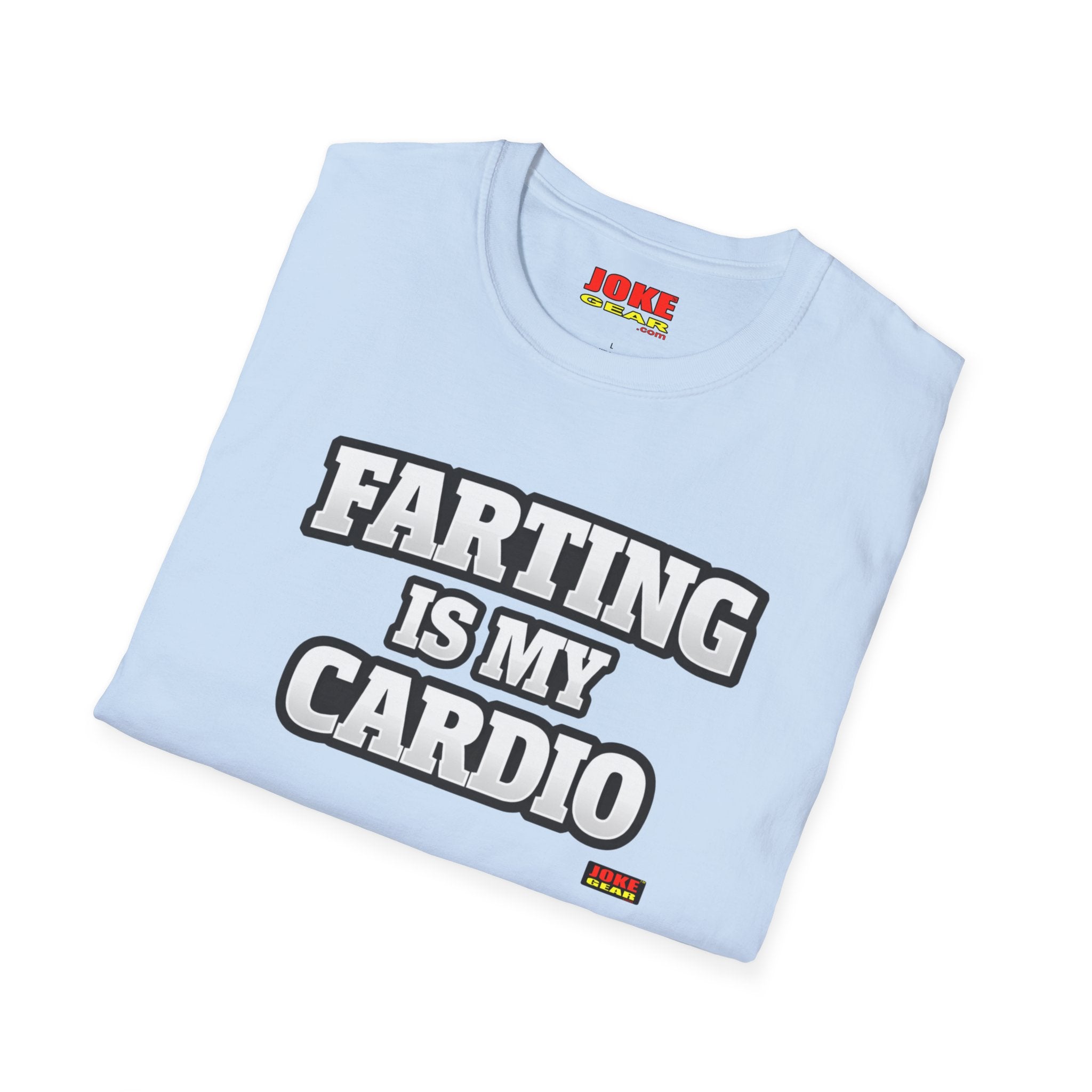 Funny Graphic T-Shirt — “FARTING IS MY CARDIO” Retro Bold Text Tee