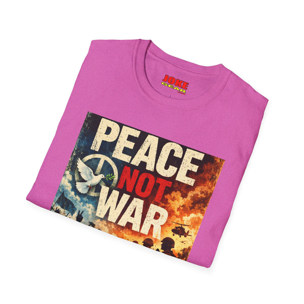 Peace Not War T-Shirt — Vintage Peace Sign Floral Graphic Tee