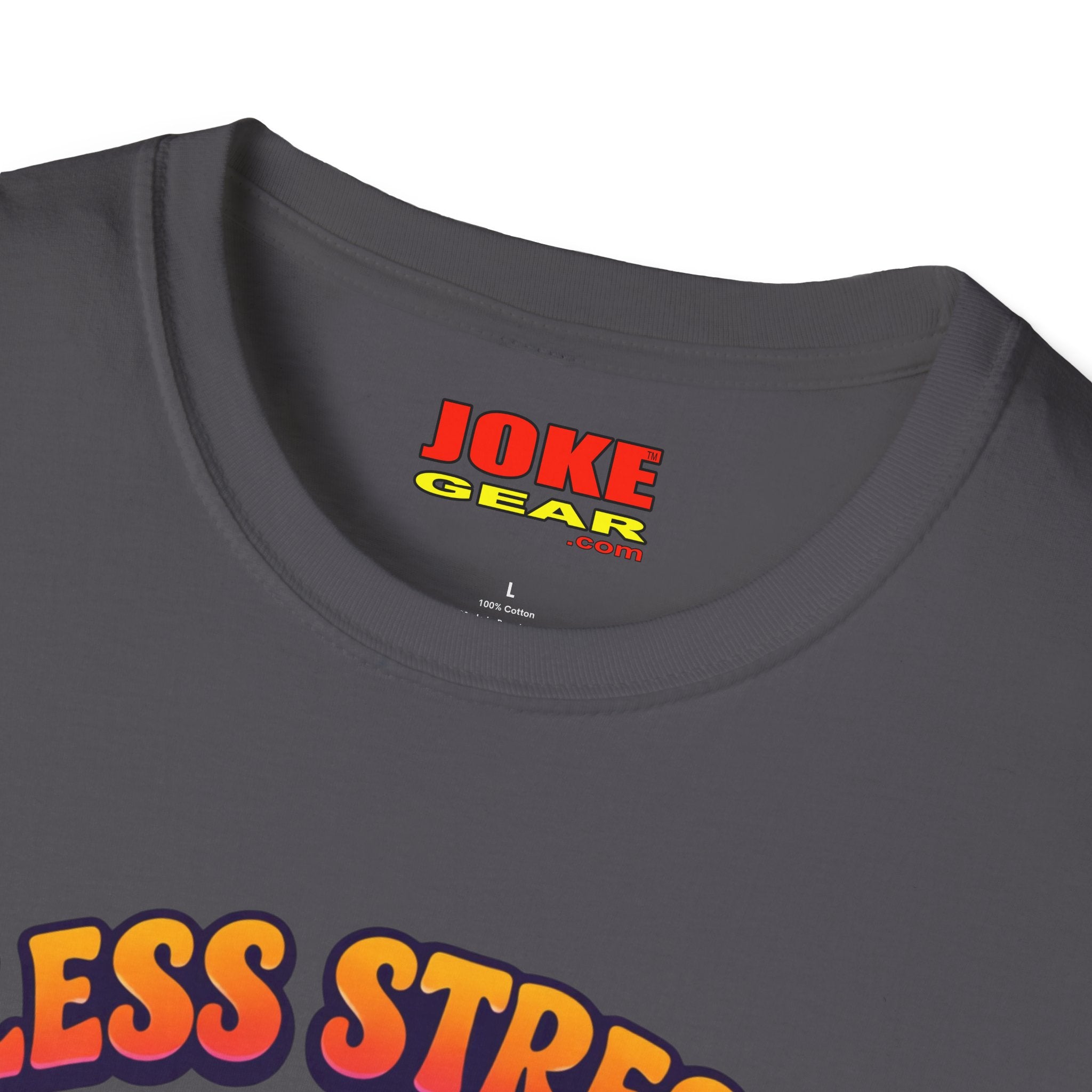 Less Stress More Groovy T-Shirt — Retro Peace Sign Hippie Tee