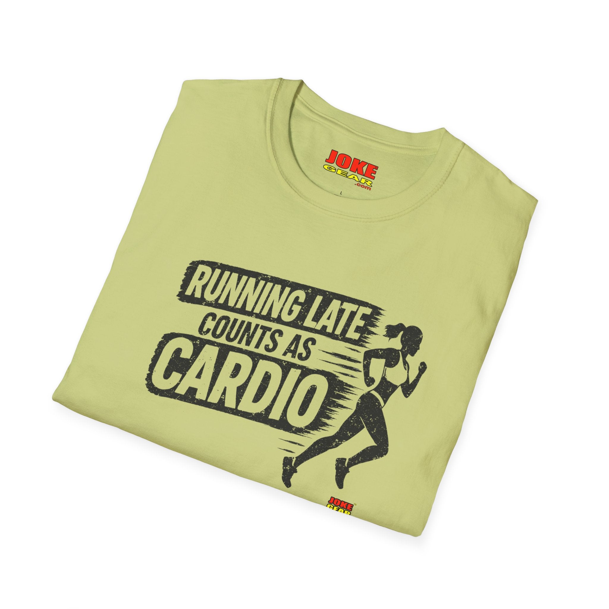 Running Late Counts As Cardio T-Shirt — Funny Runner Workout Shirt