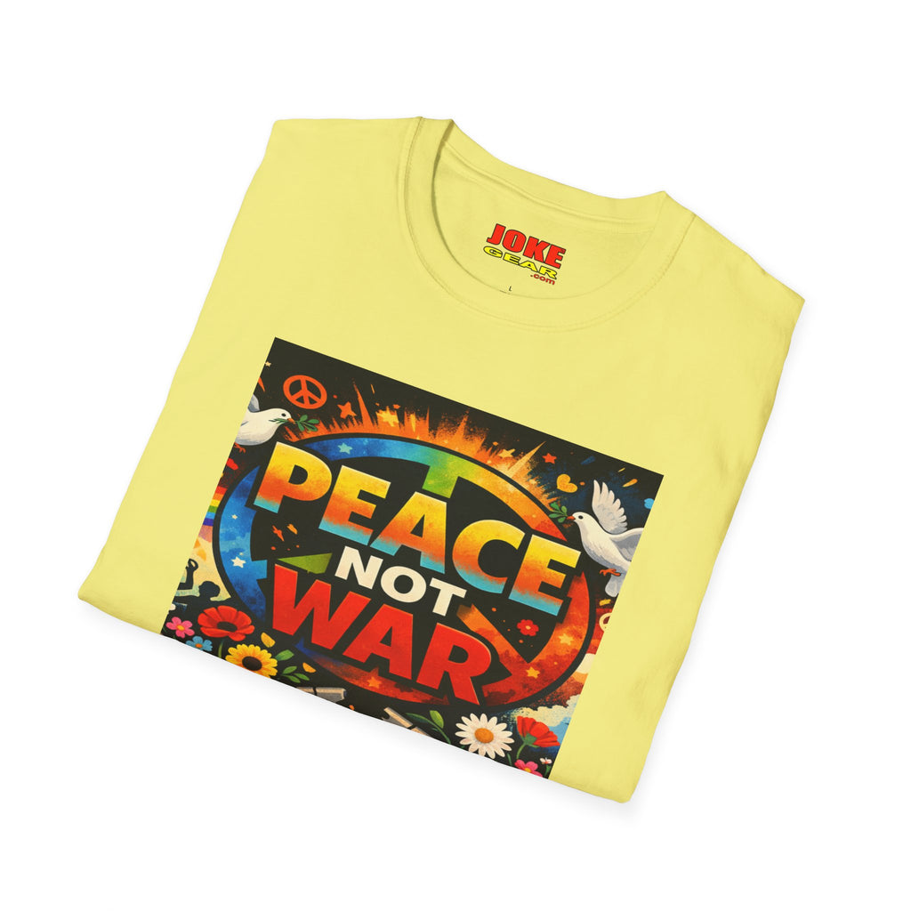 Peace NOT War T-Shirt — Retro Hippie Peace Sign Tee