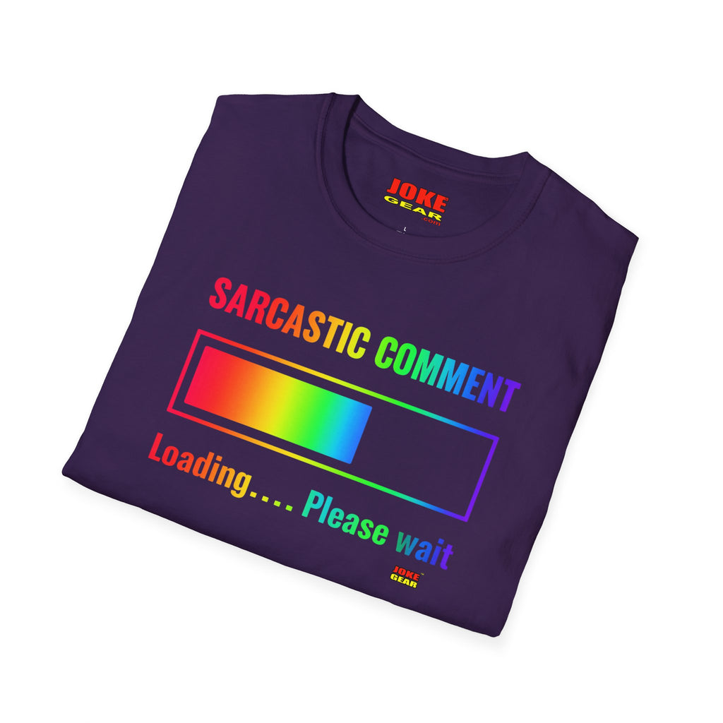 Sarcastic Comment Loading T-Shirt — Funny Progress Bar Tee