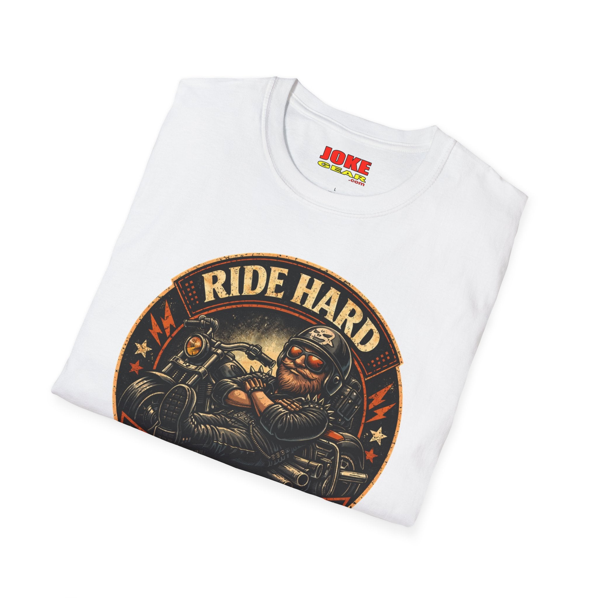 Ride Hard Nap Harder T-Shirt — Vintage Motorcycle Biker Tee