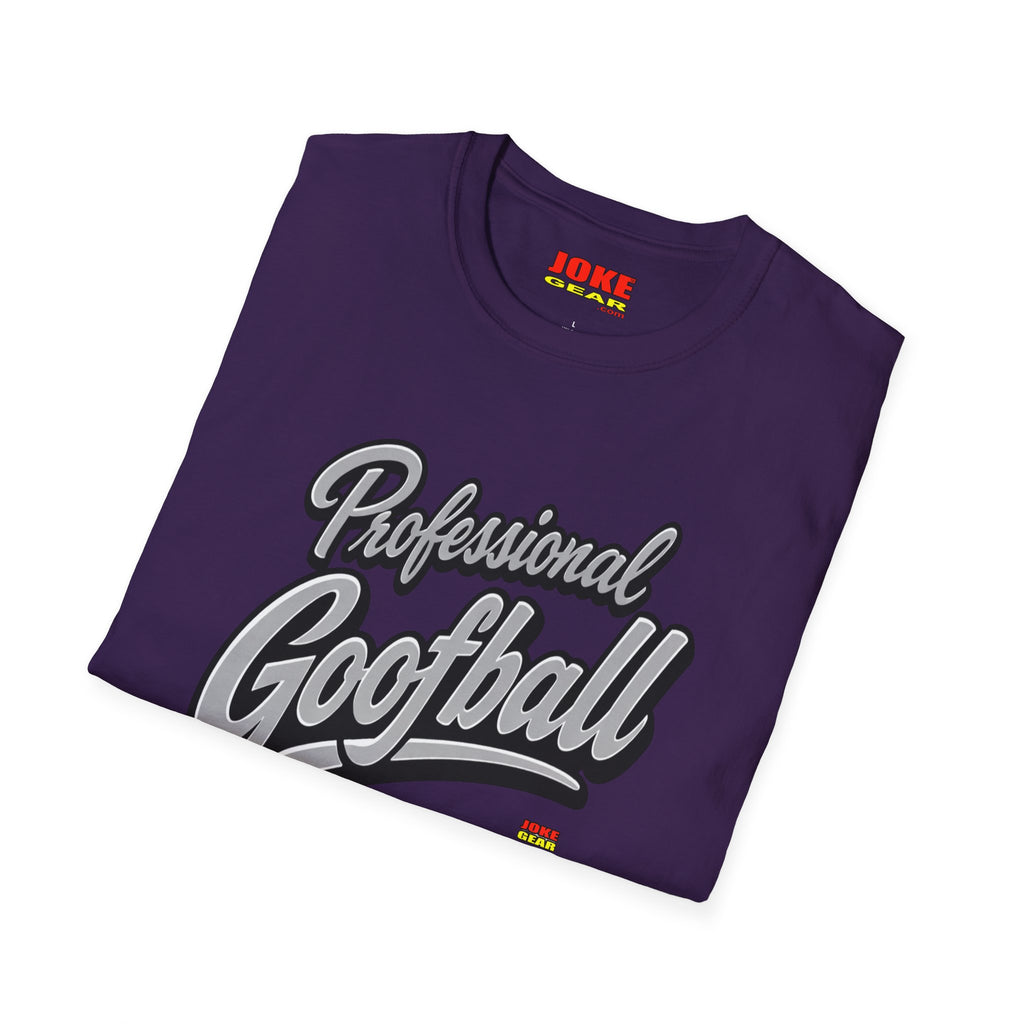 Professional Goofball T-Shirt — Funny Retro Script Tee for Casual Wear