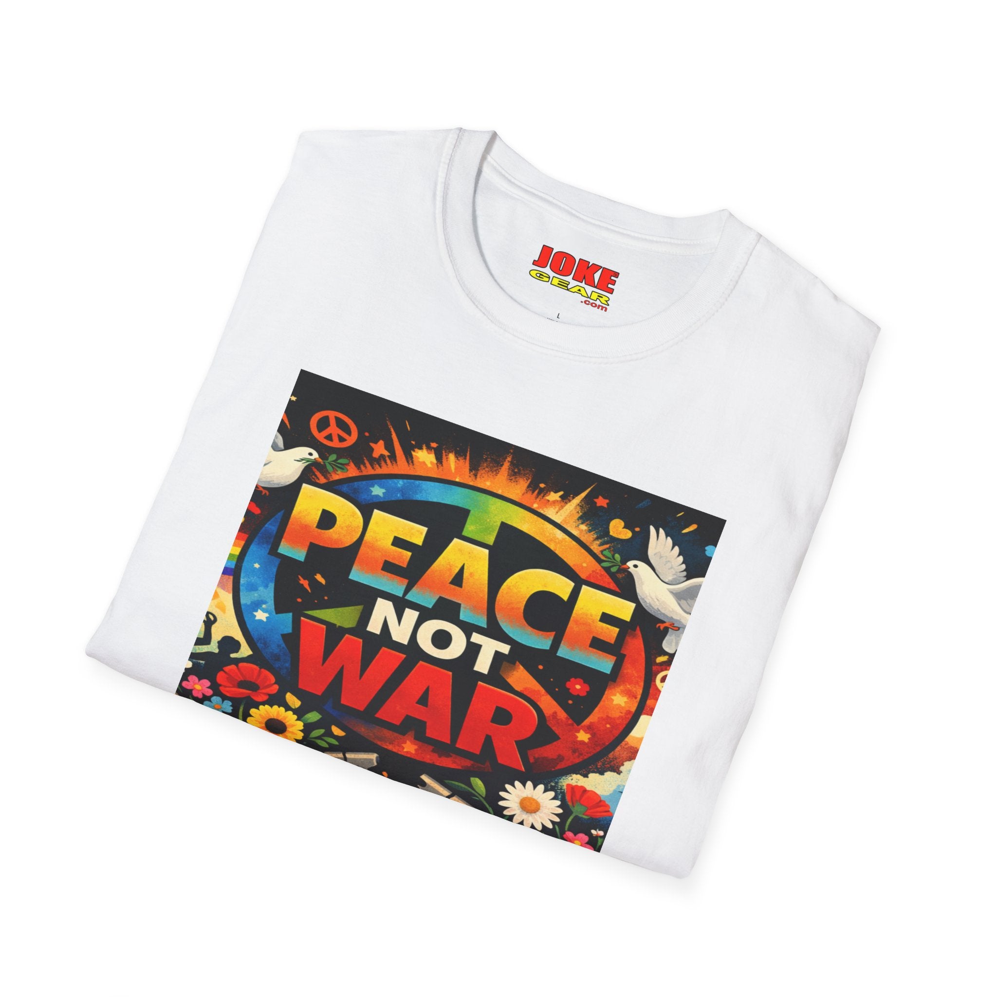 Peace NOT War T-Shirt — Retro Hippie Peace Sign Tee