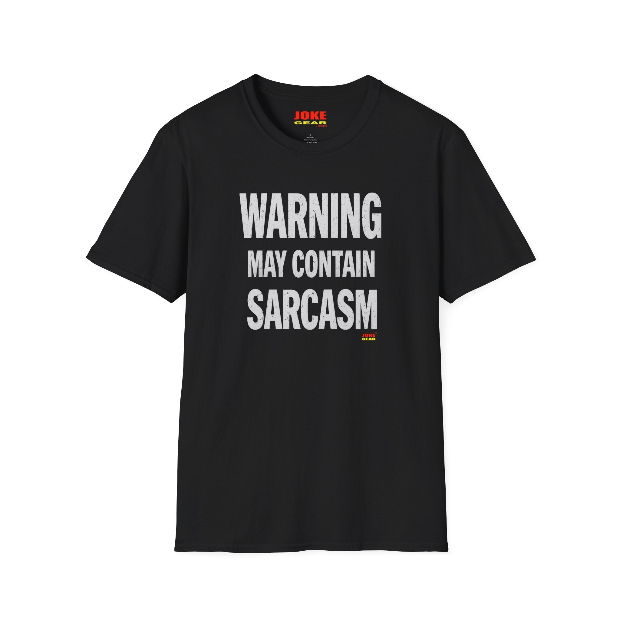 Sarcasm Warning T-Shirt — "WARNING: May Contain SARCASM" Graphic Tee