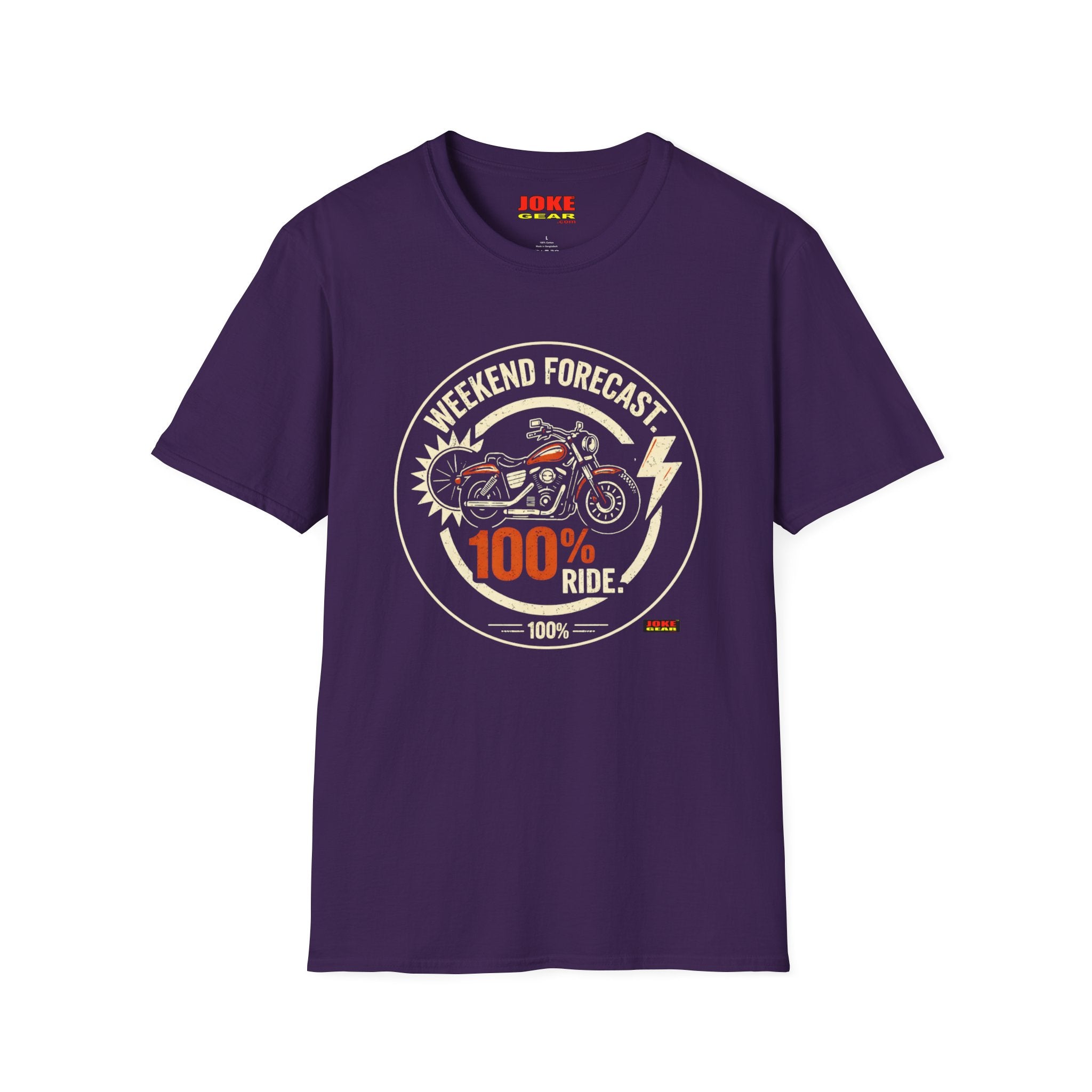 100% Weekend Vibes T-Shirt — Retro Sun Graphic Tee