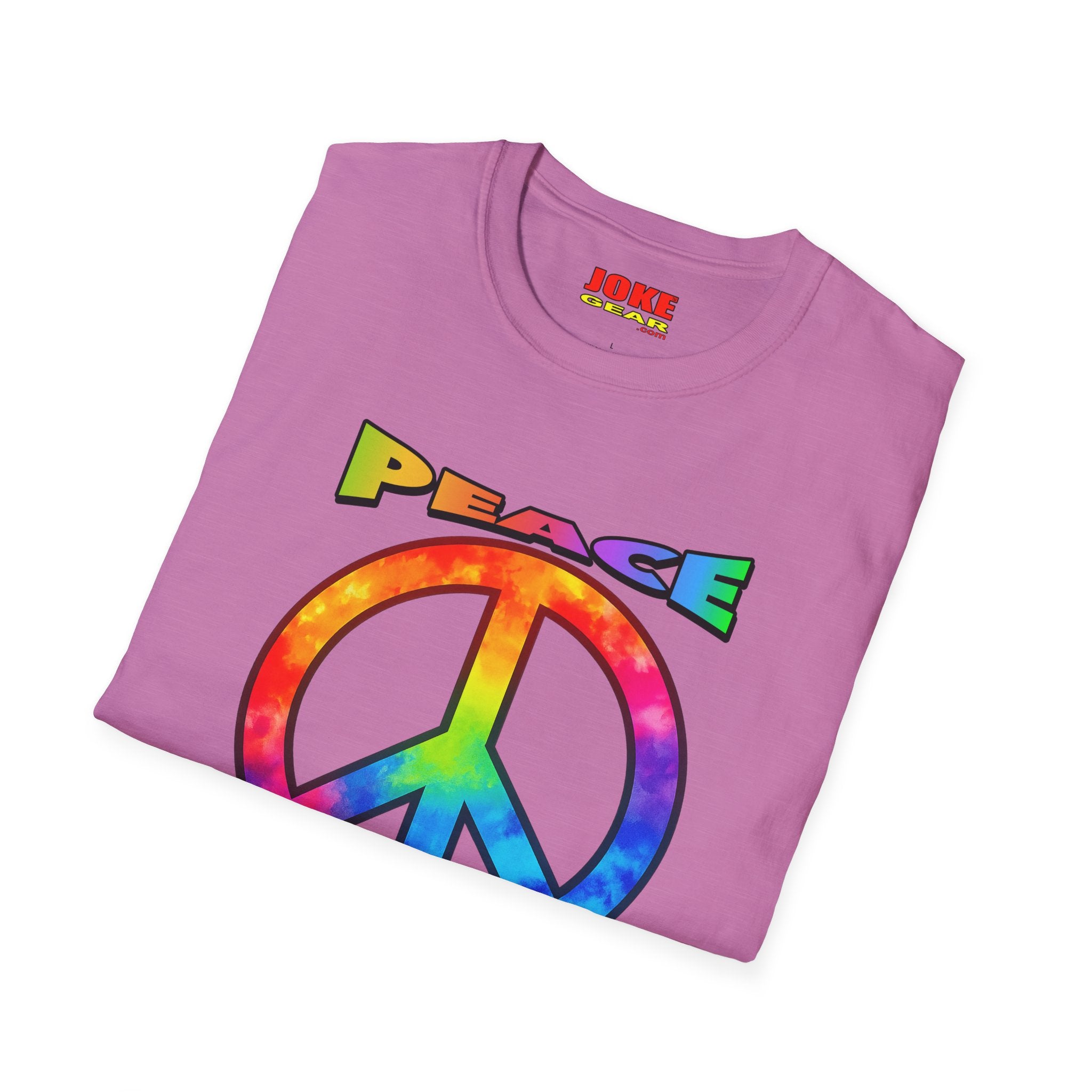 Peace NOT War T-Shirt — Tie-Dye Peace Symbol Retro Graphic Tee