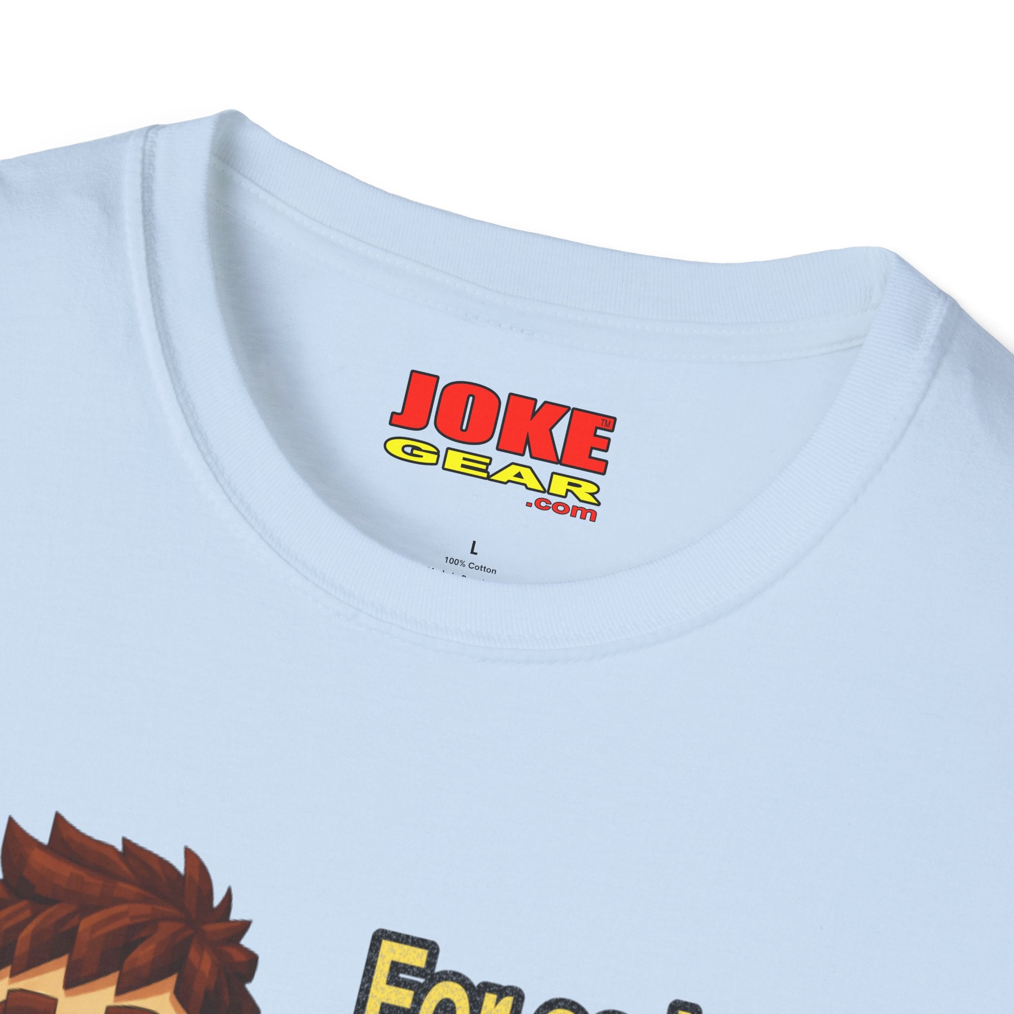 Funny Amnesia Joke T-Shirt — Cartoon Guy "For as long as I can remember, I've had Amnesia!"