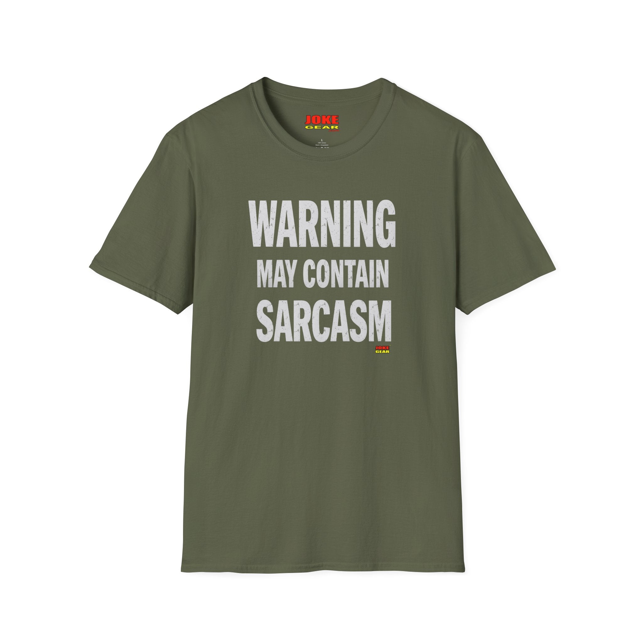 Sarcasm Warning T-Shirt — "WARNING: May Contain SARCASM" Graphic Tee