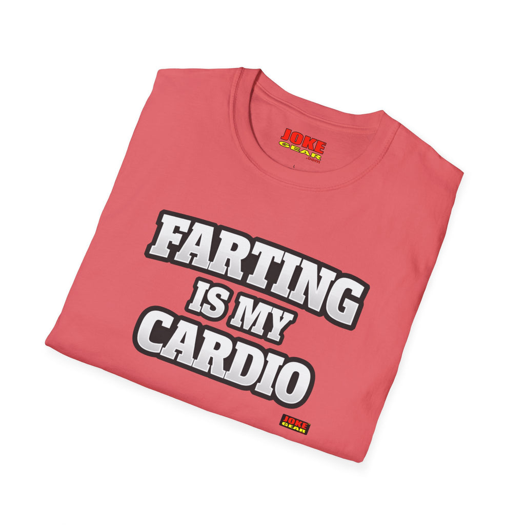 Funny Graphic T-Shirt — “FARTING IS MY CARDIO” Retro Bold Text Tee